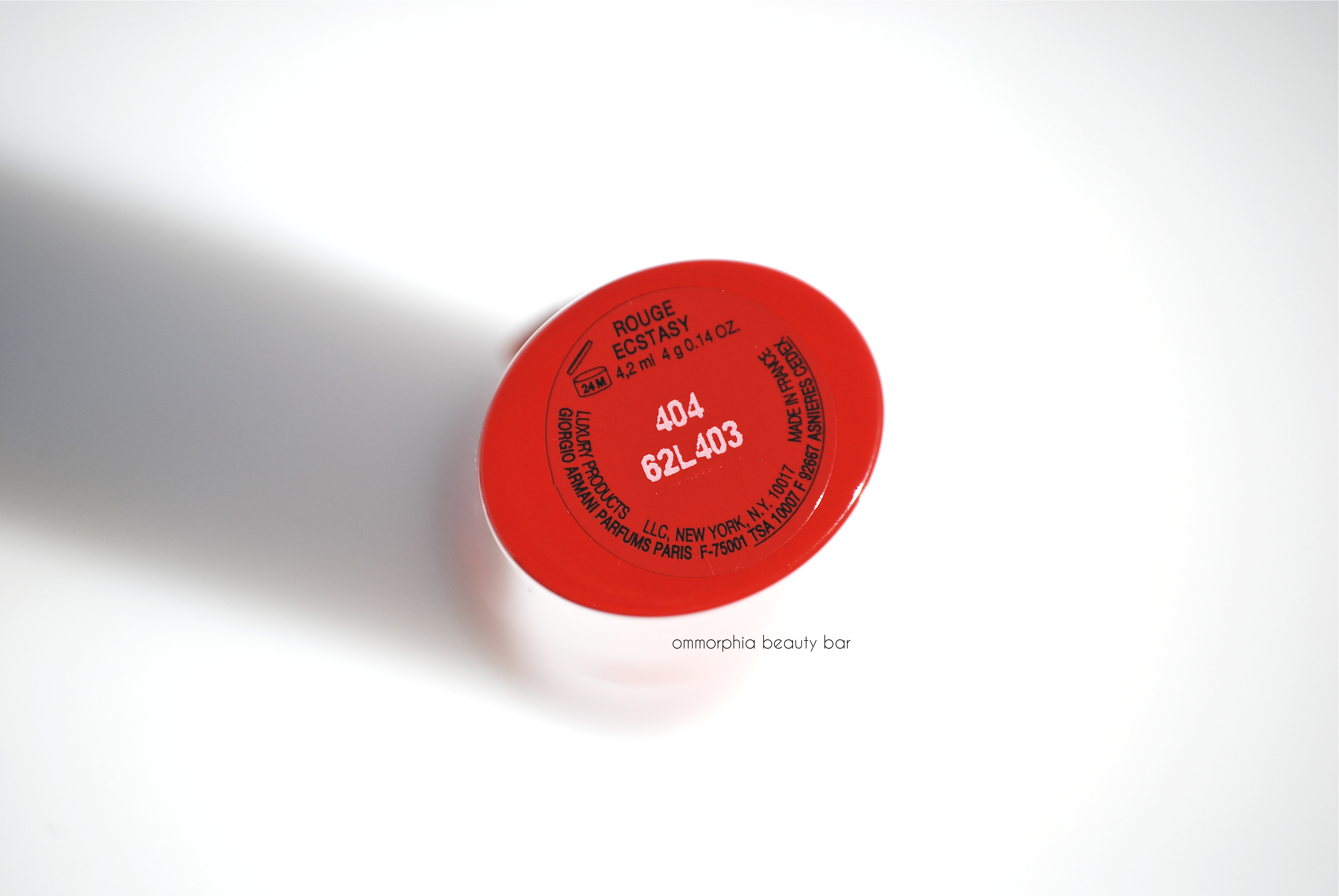 GA Rouge Ecstasy #404 Spice label