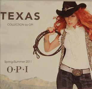OPI Texas Collection 2011 ad