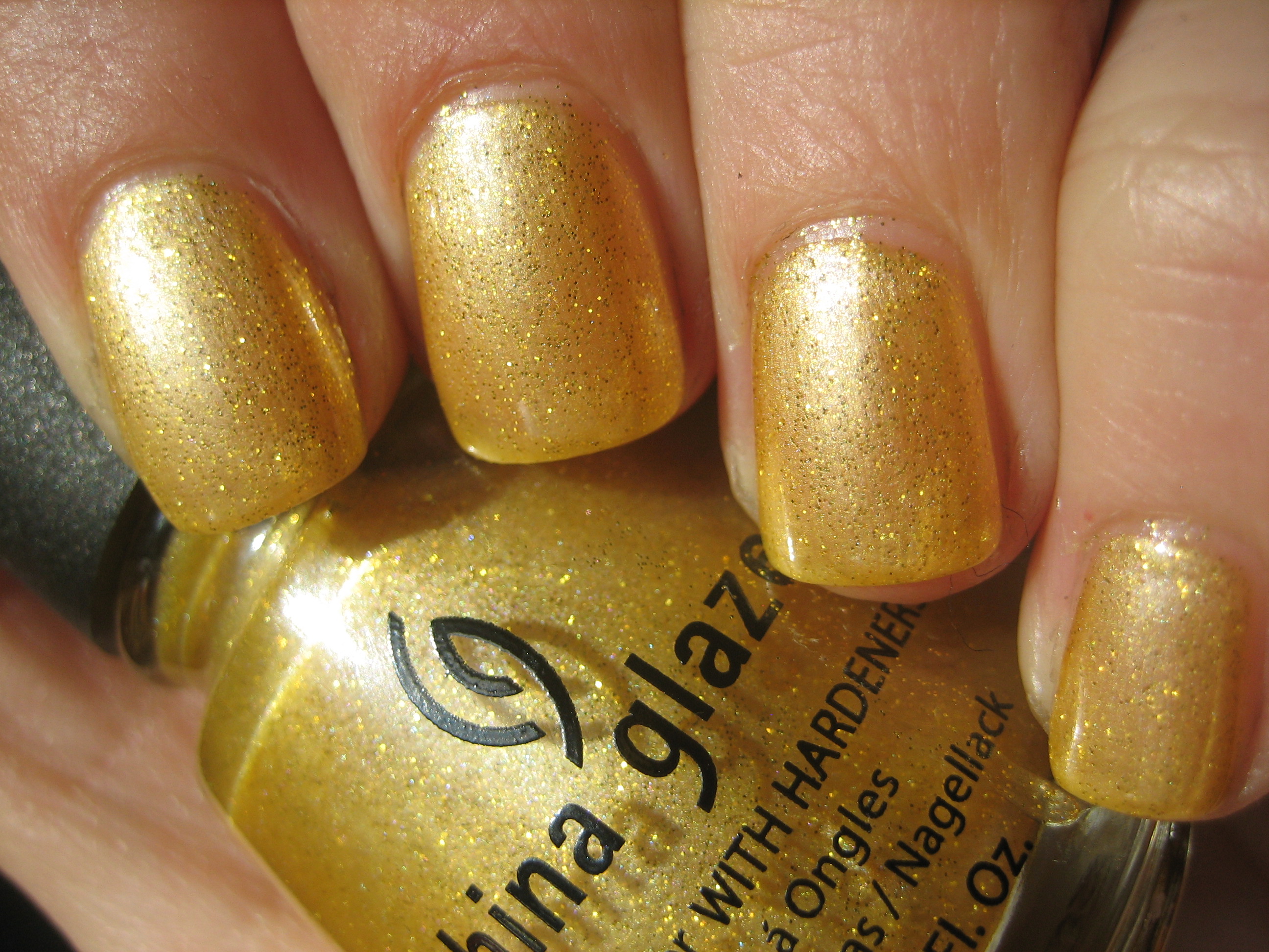 China Glaze Cowardly Lyin bottle sunlight