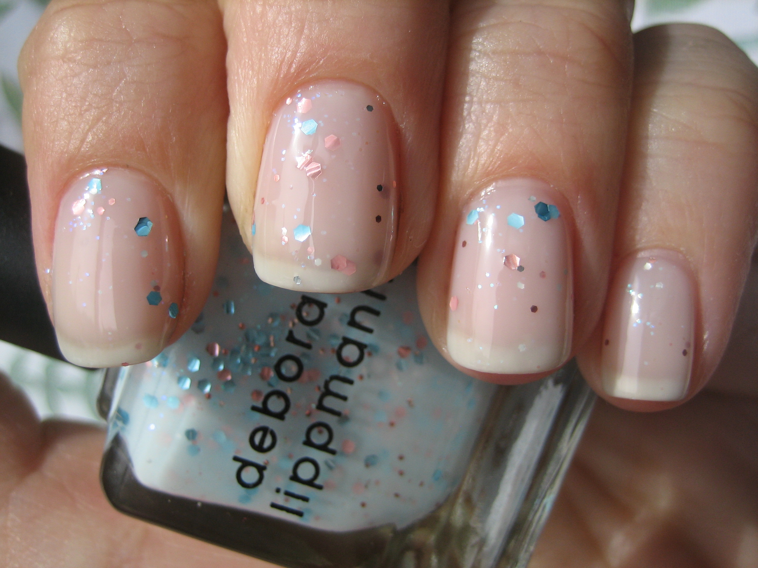Glitter in the air swatch 2 coats