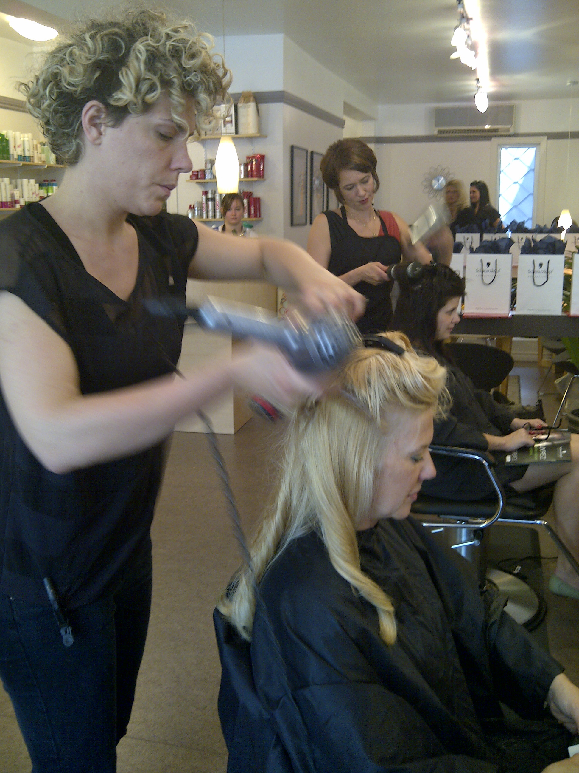 Blowdry stage