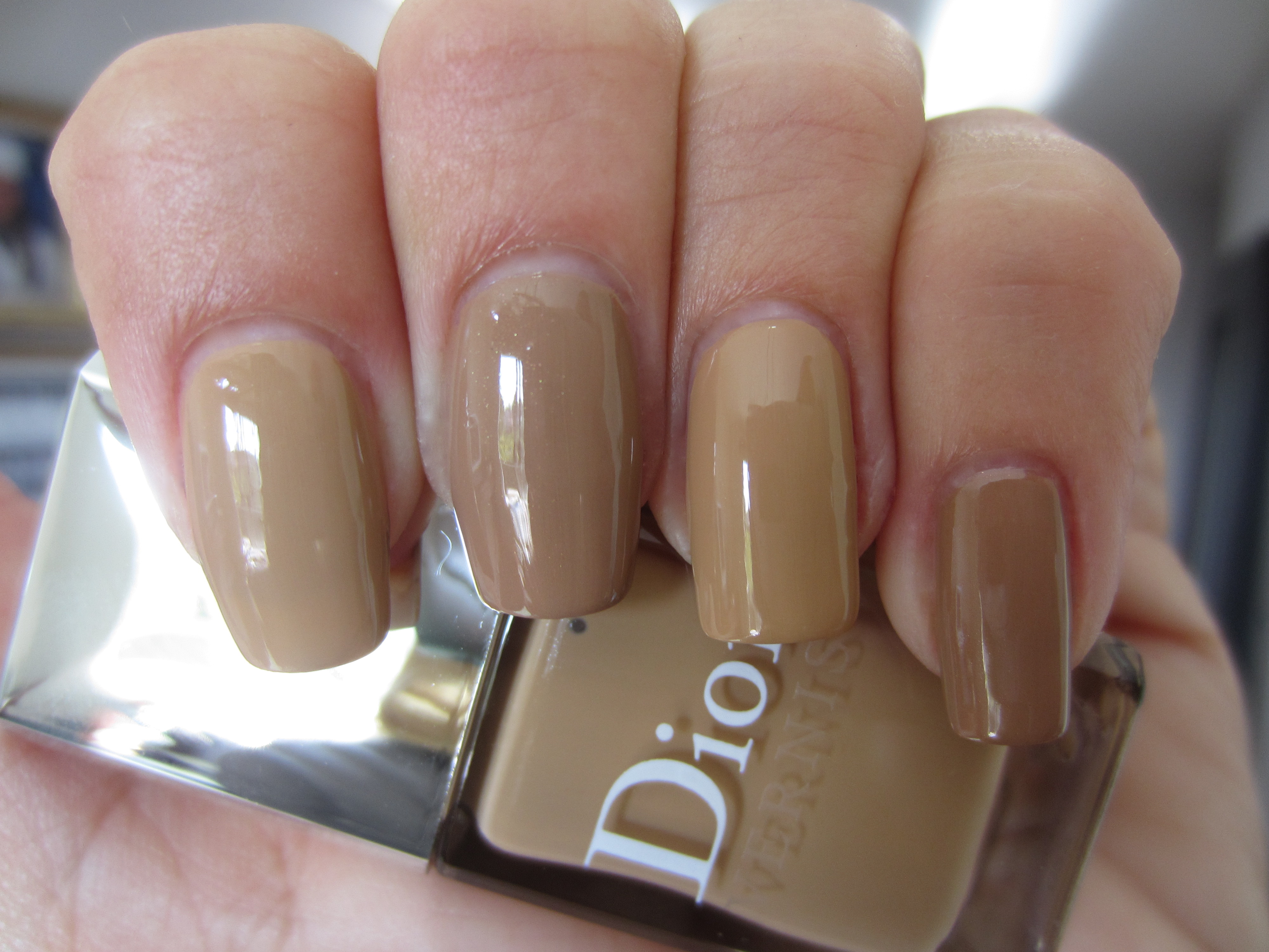 Camel vs. Brown Bag swatch (indirect light)