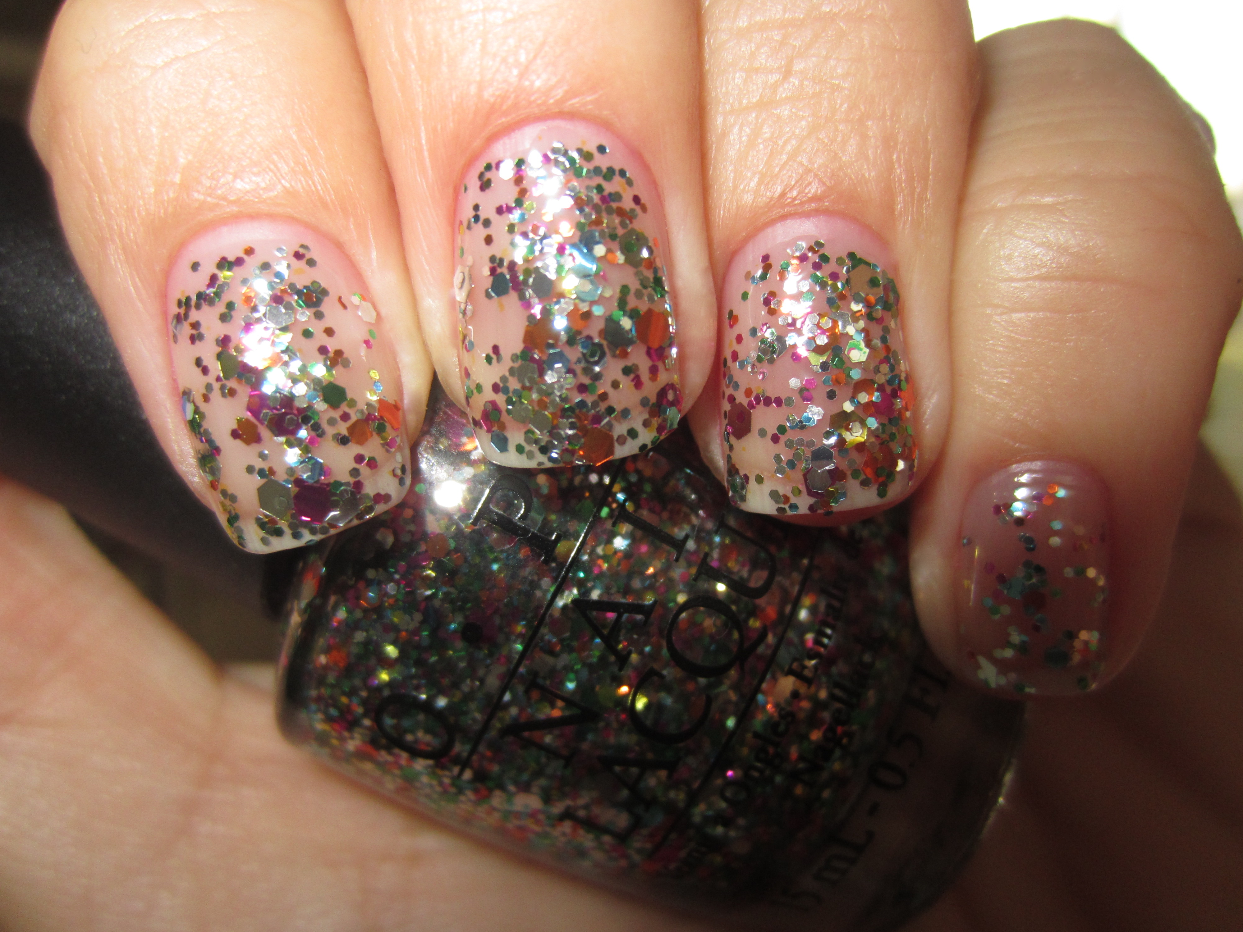 Rainbow Connection swatch (flash, 2 coats no TC)