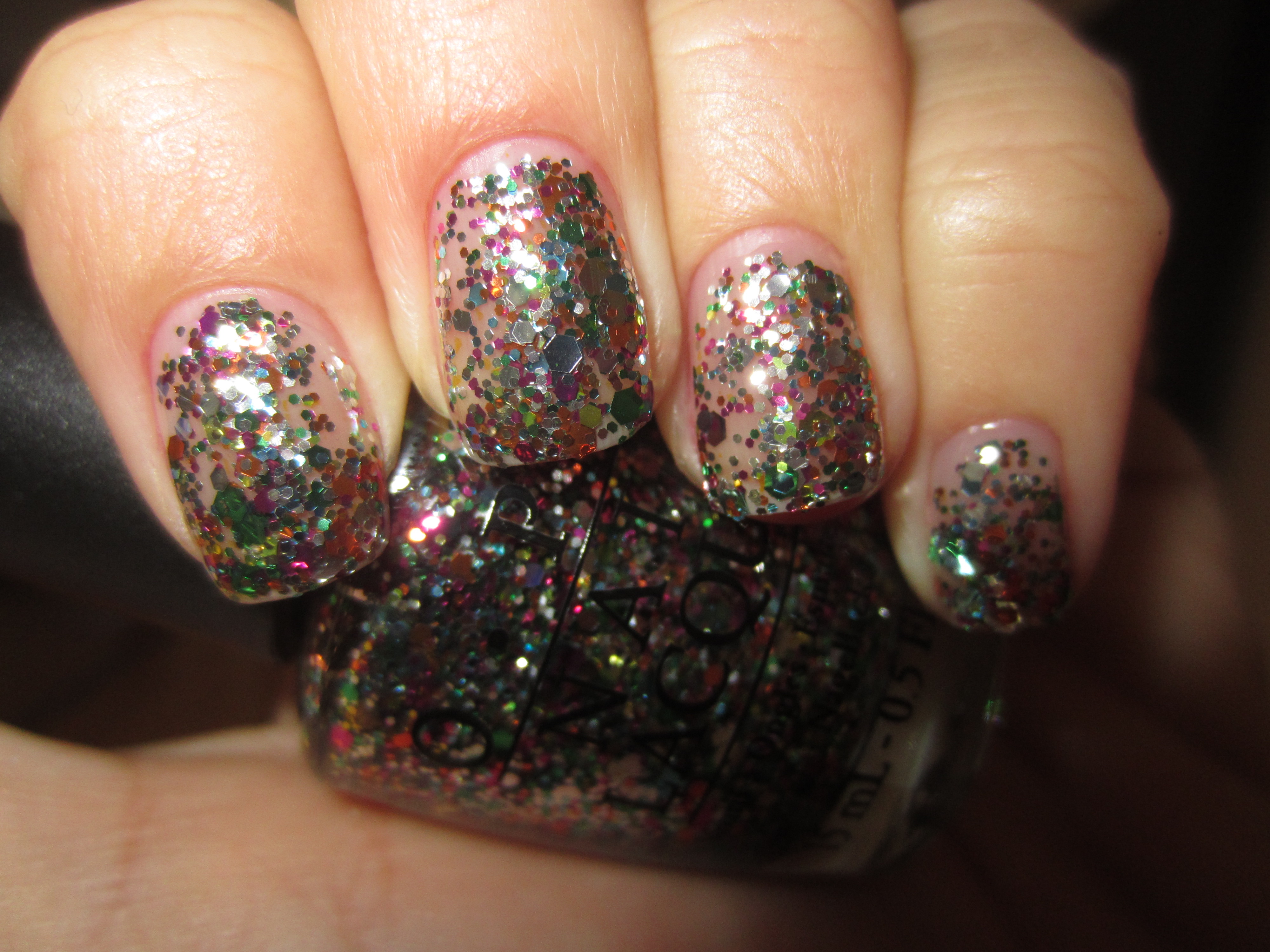 Rainbow Connection swatch (flash, 3 coats & TC)