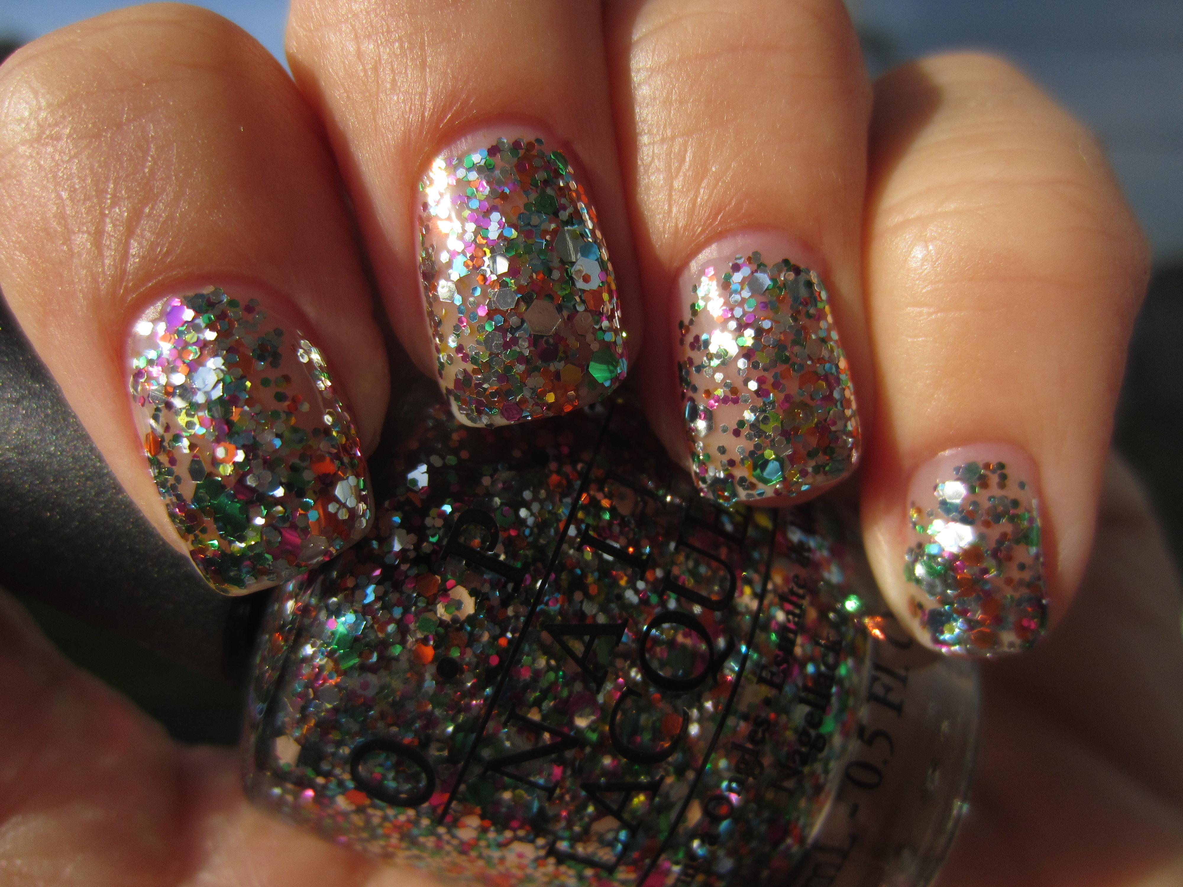 Rainbow Connection swatch (sunlight, 3 coats & TC)