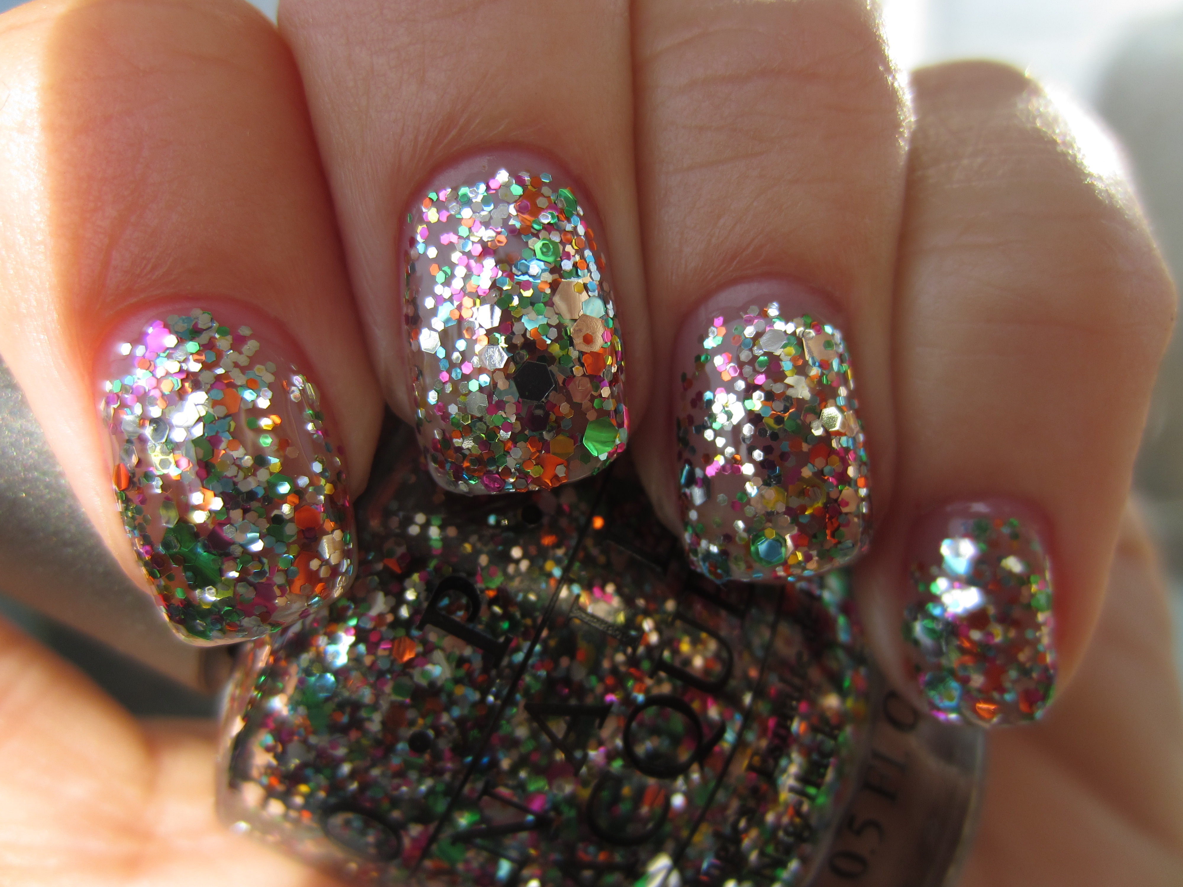 Rainbow Connection swatch (shaded light, 3 coats & TC)