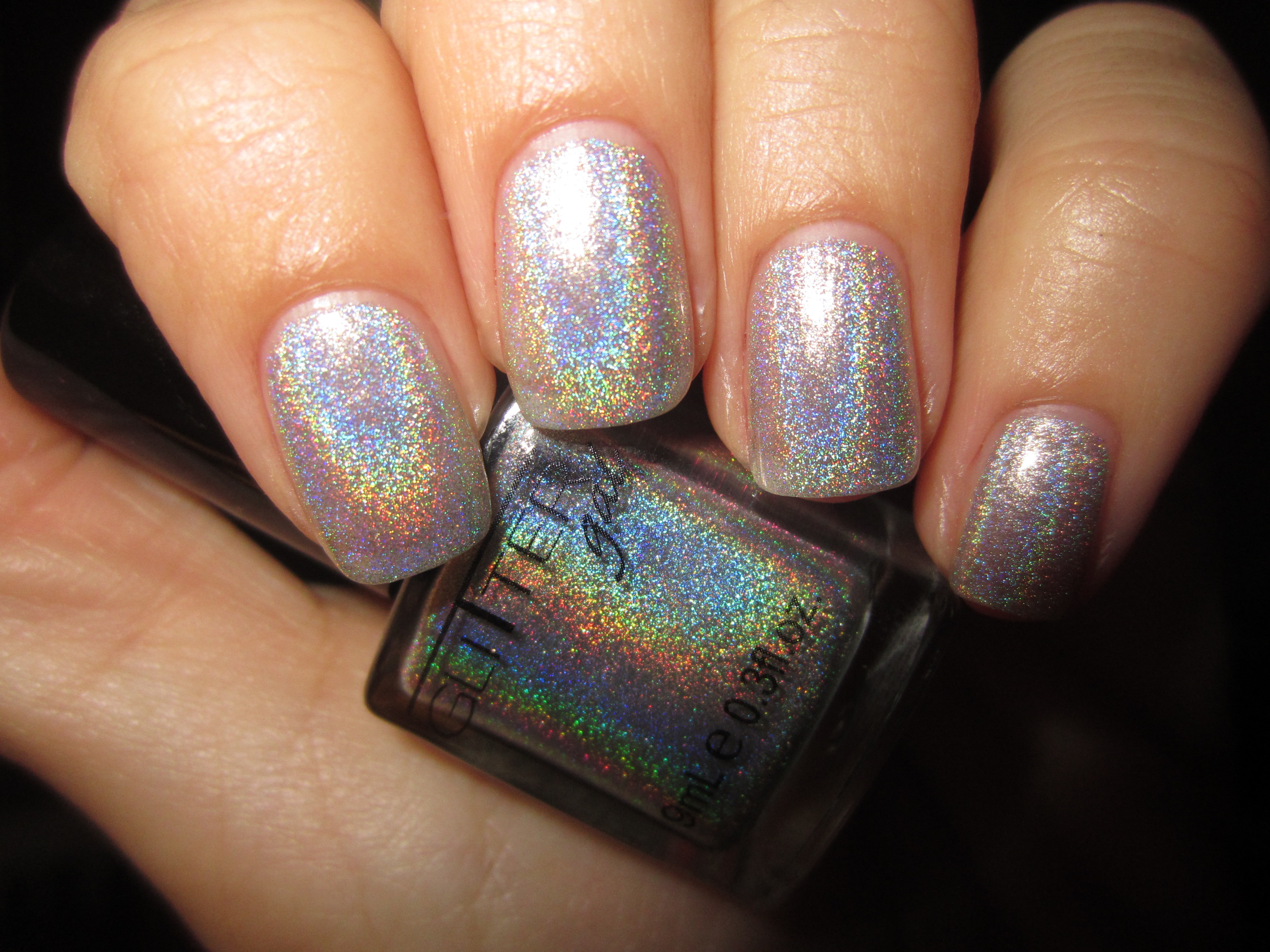 Silver Holo swatch (flash & TC)