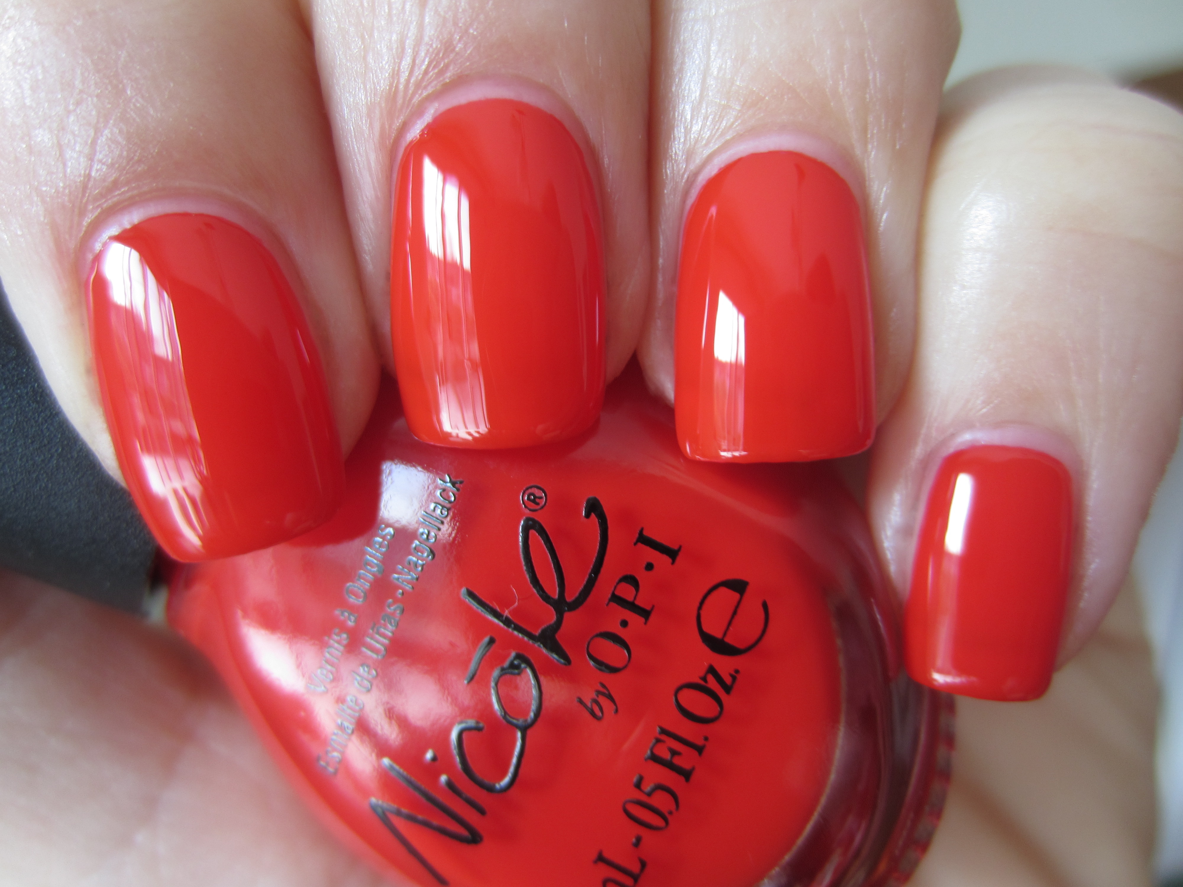 Kourt Is Red-Y For A Pedi swatch (indirect light)