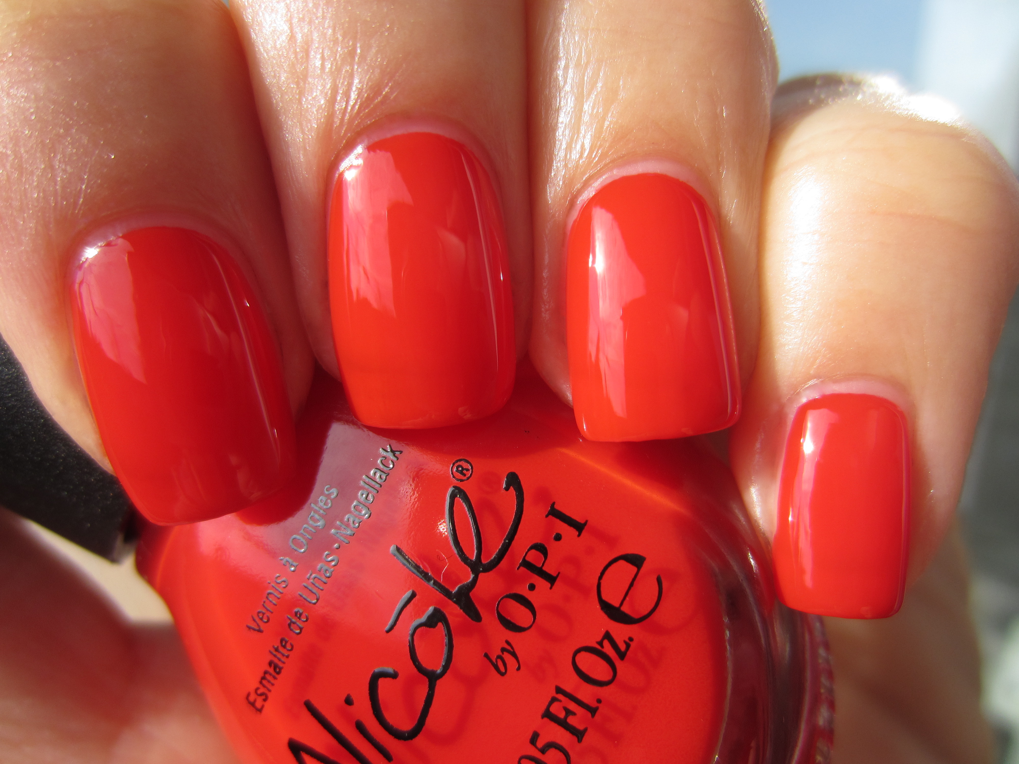 Kourt Is Red-Y For A Pedi swatch (sunlight)