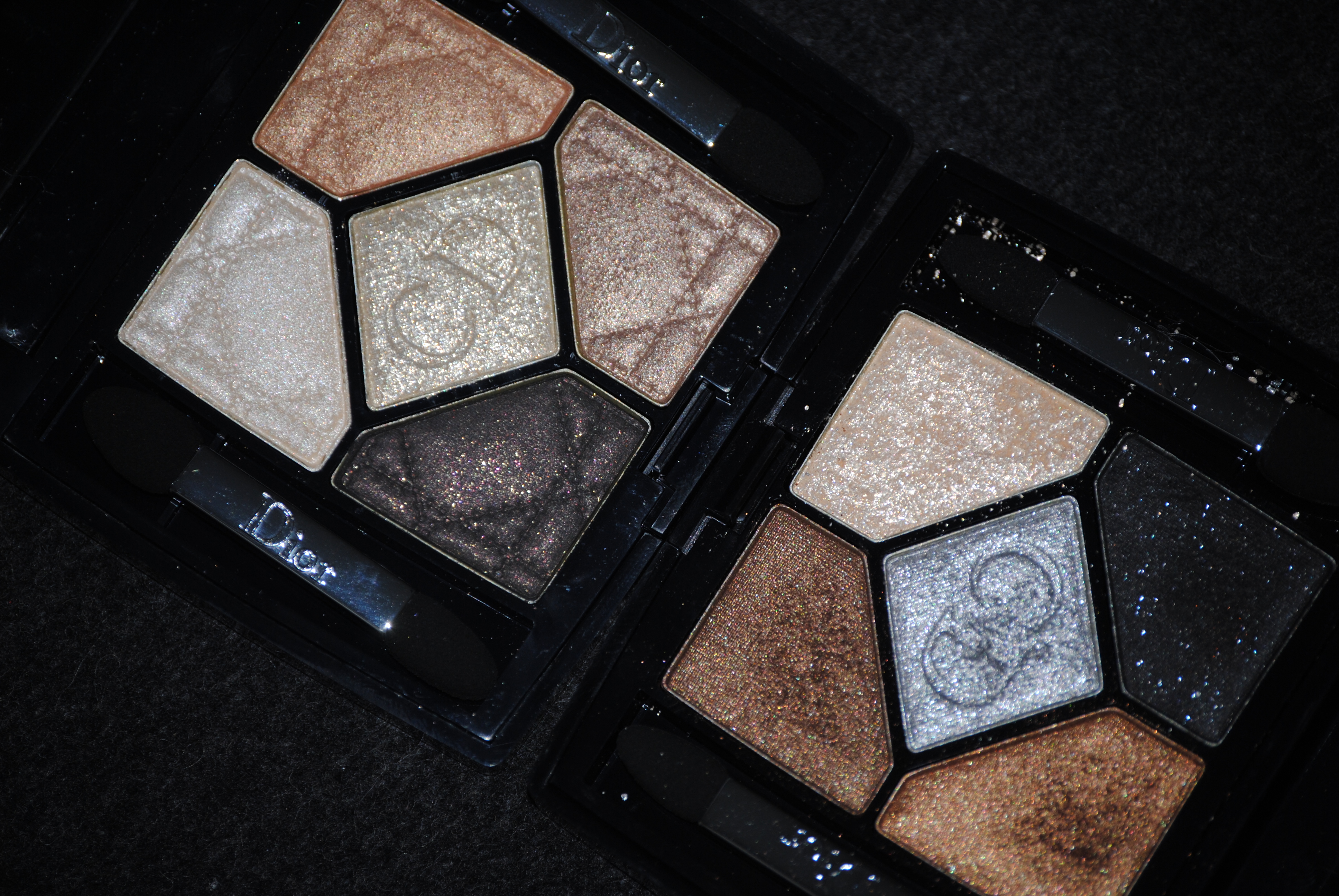 Dior Couture Golds (Holiday 2011) vs. Five Golds (Holiday 2010)