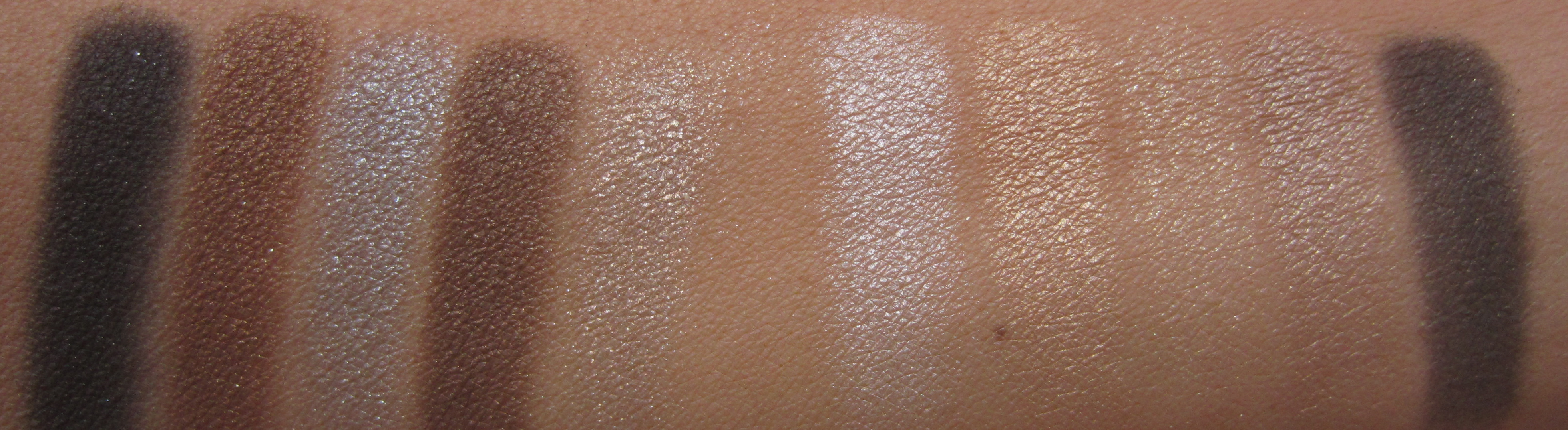 Dior Couture Golds vs. Five Golds swatch (indirect light)