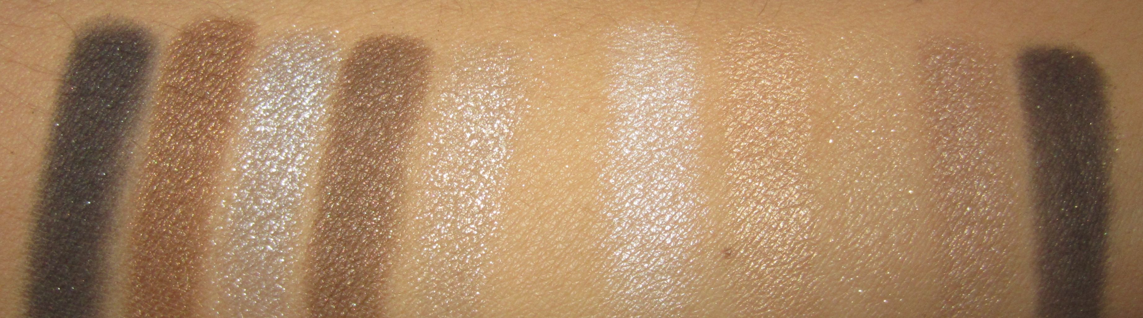 Dior Couture Golds vs. Five Golds swatch (flash)