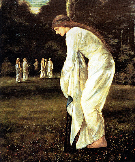 Burne_Jones_Saint_George_and_The_Dragon_The_Princess_Tied_to_the_Tree_1866