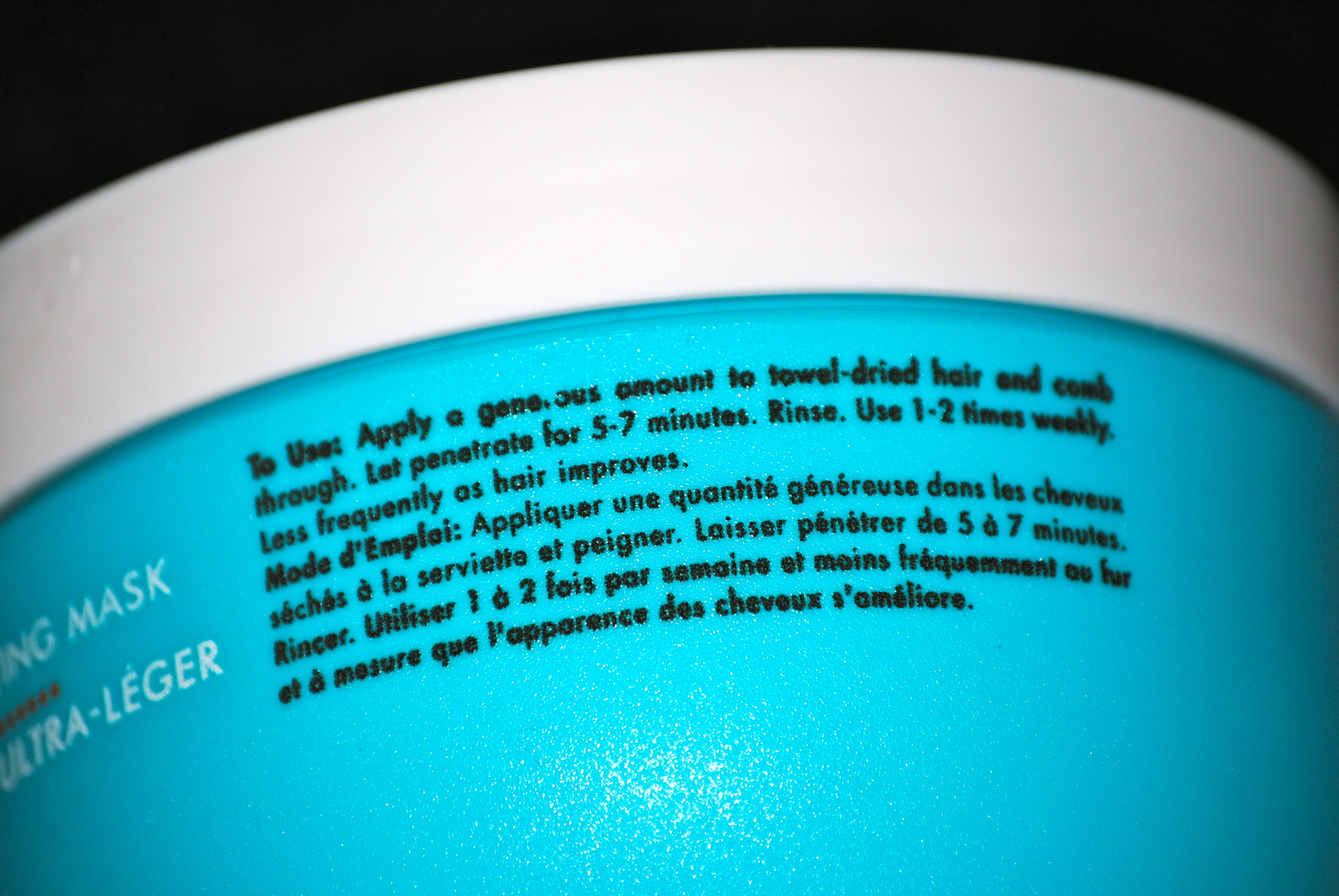 Moroccanoil Weightless Hydrating Mask (directions)