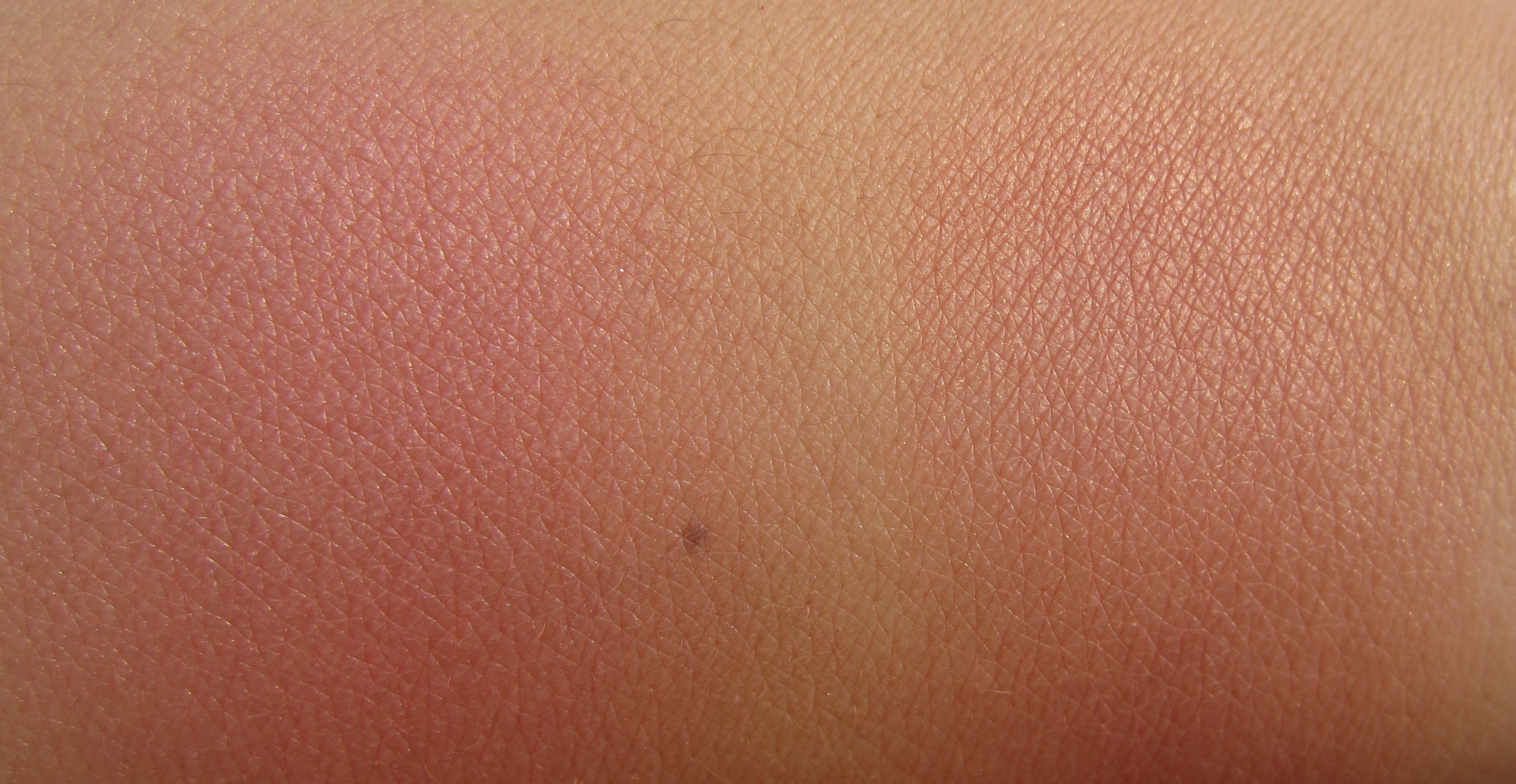 Blush Horizon vs Orgasm swatch (sunlight)