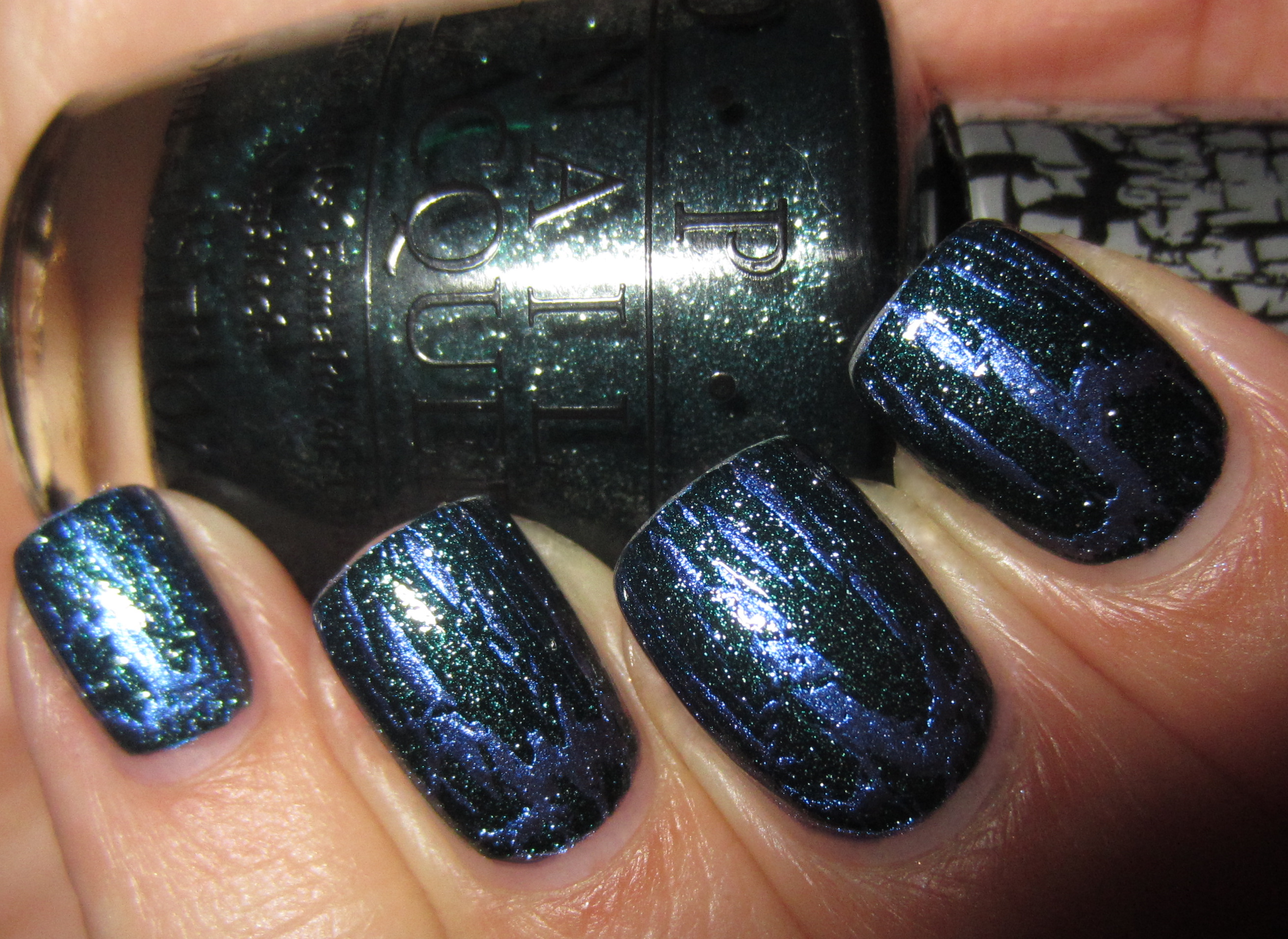 Into the Night with Shatter the Scales swatch (flash)