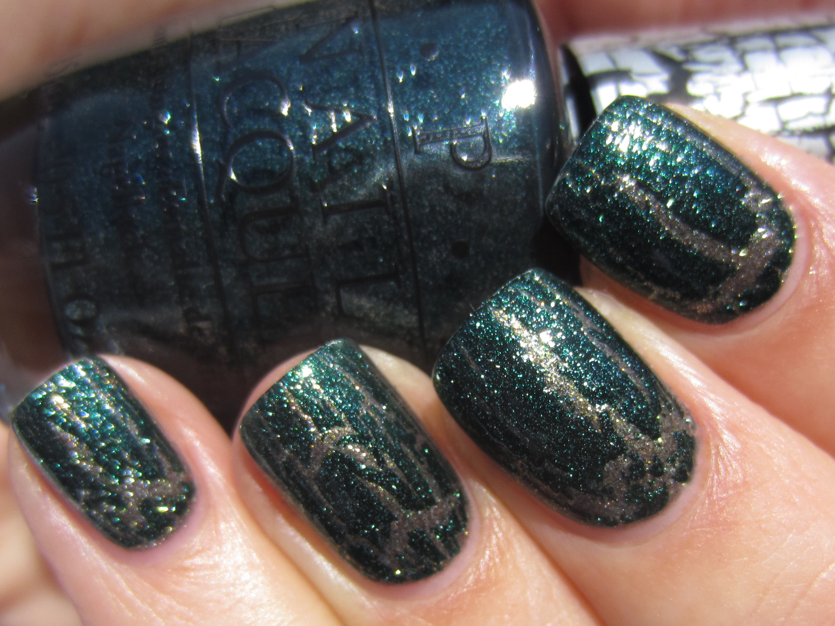 Number One & Graphite with Shatter swatch (sunlight)