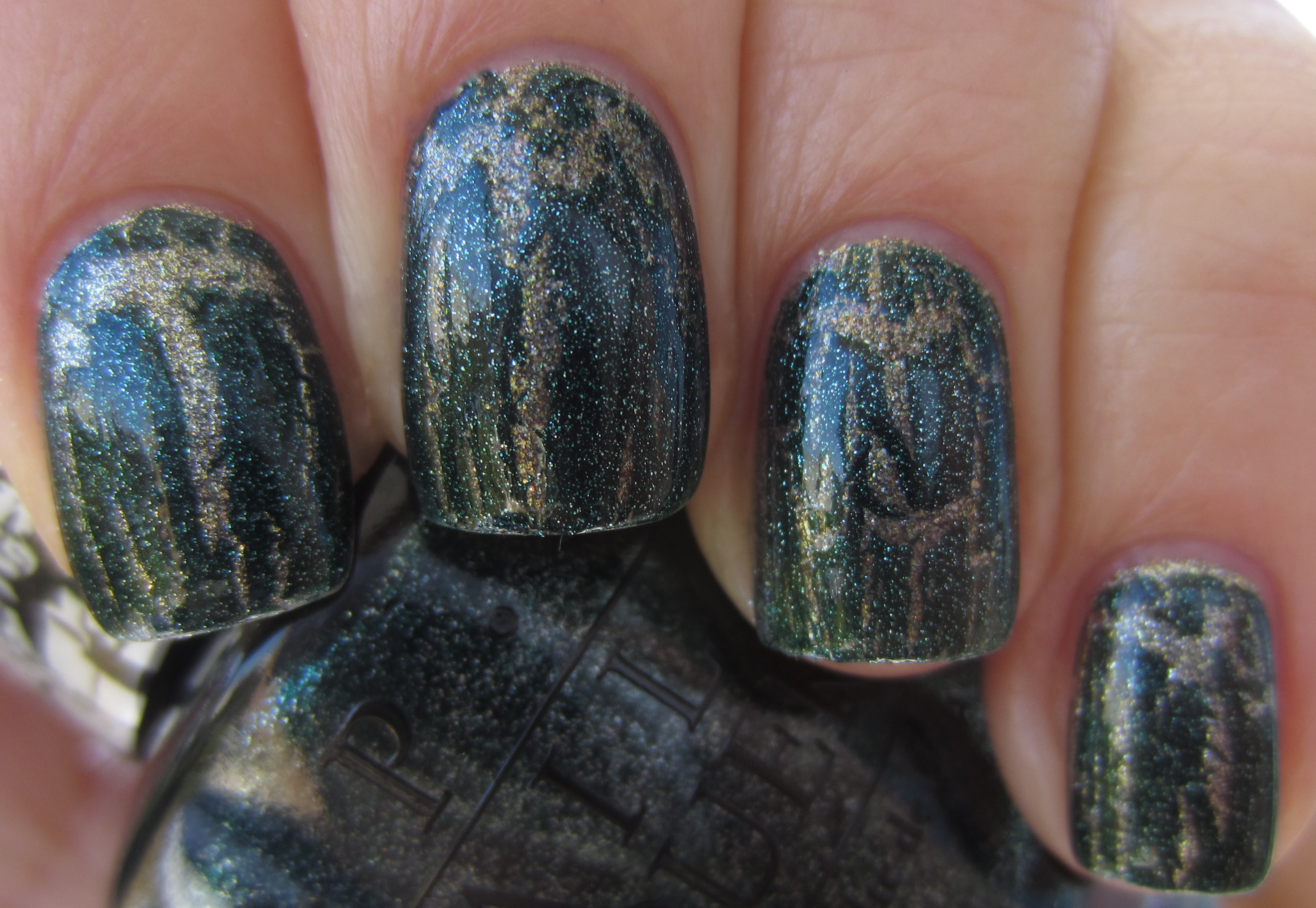 Number One & Graphite with Shatter swatch (backlit)