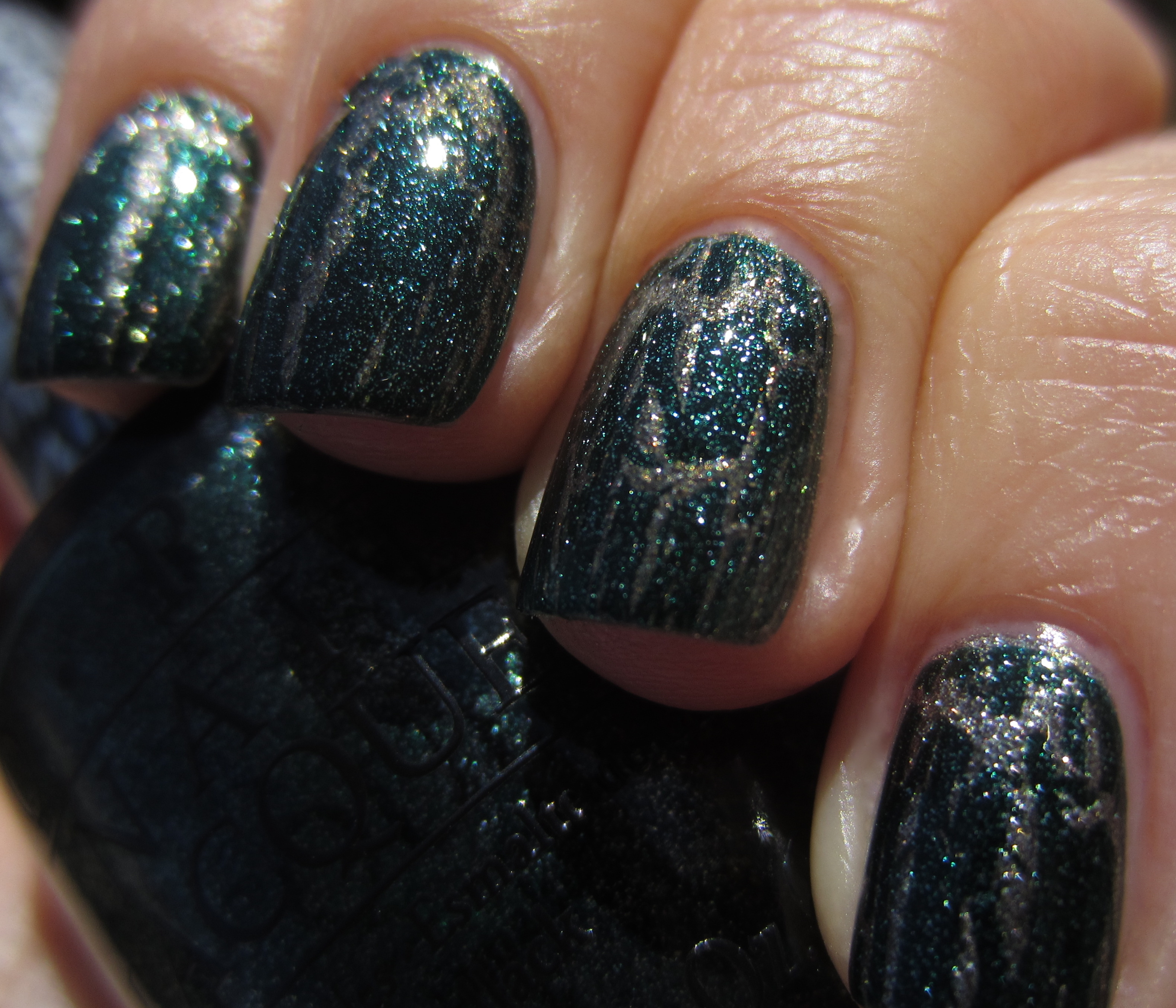 Number One & Graphite with Shatter swatch (sunlight 2)