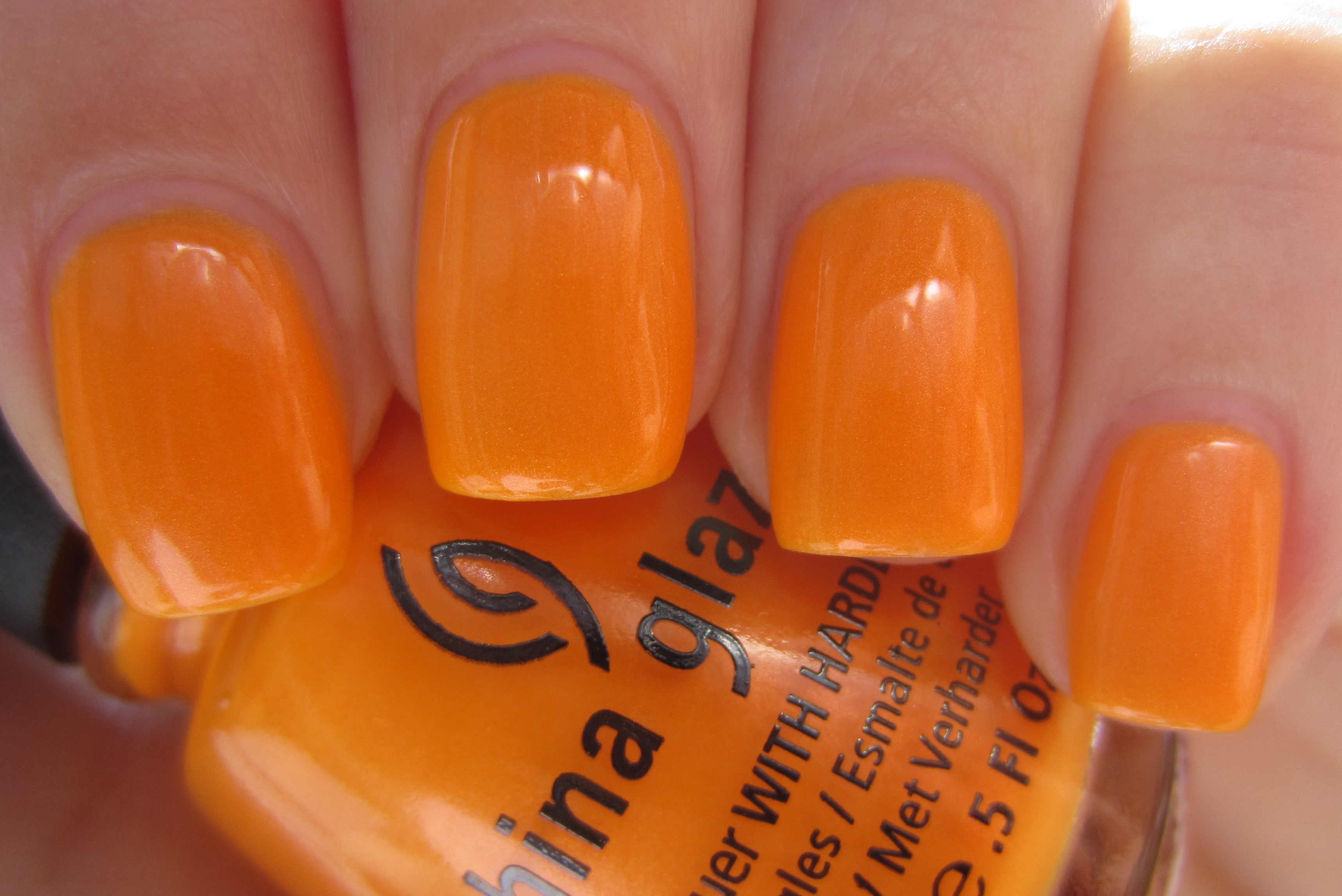 Orange You Hot? swatch (backlit)