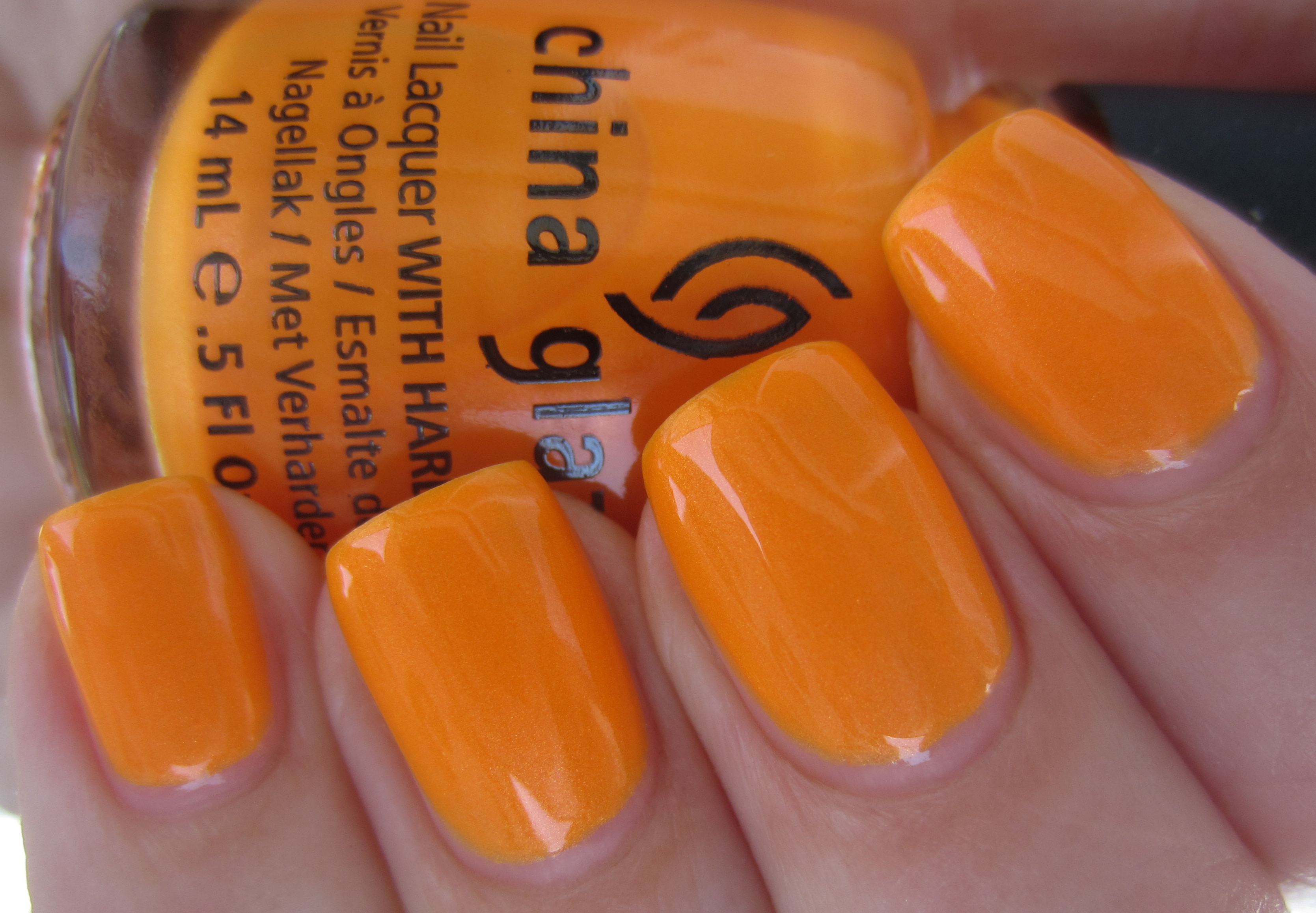 Orange You Hot? swatch (indoors)