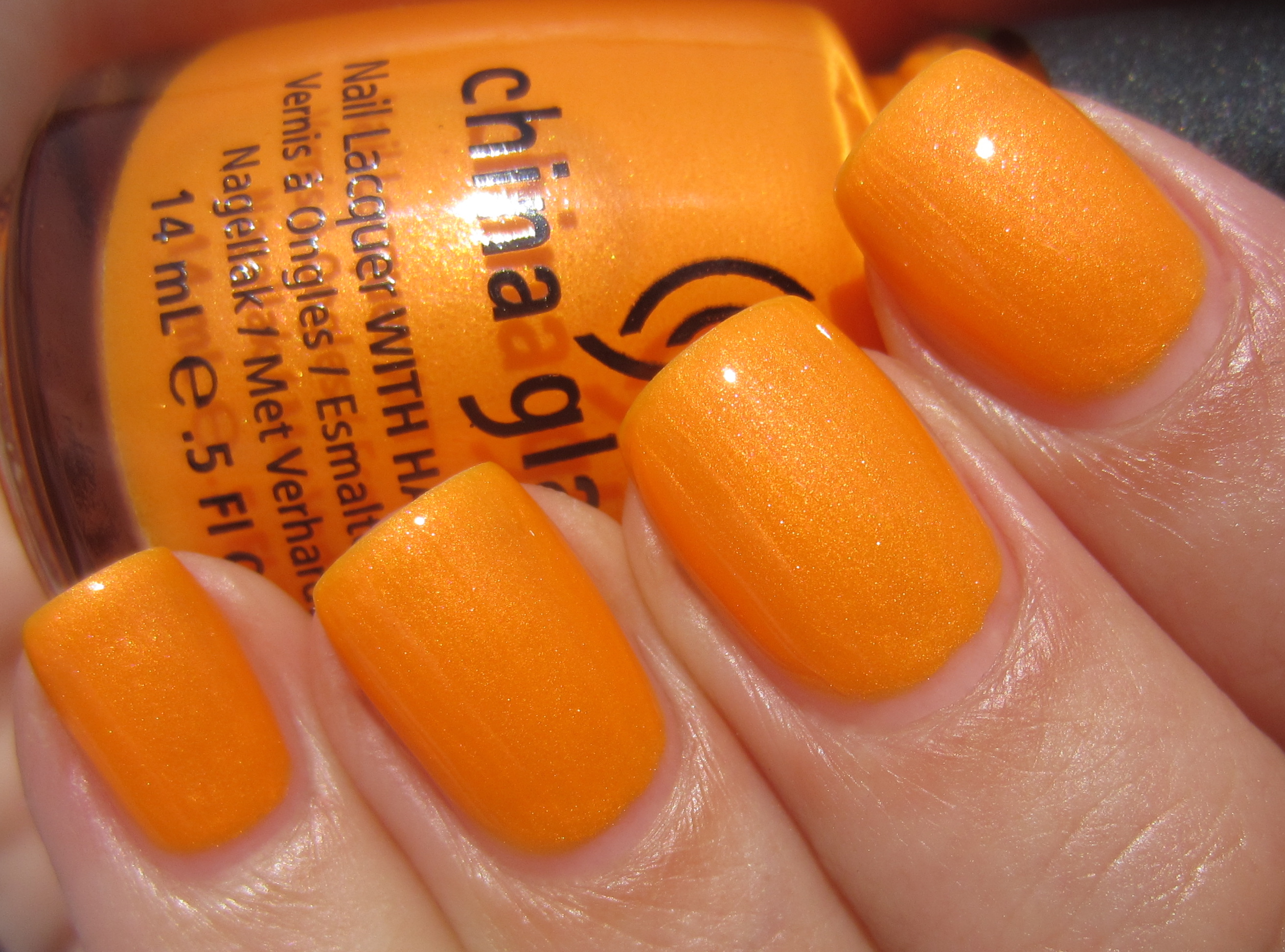 Orange You Hot? swatch (sunlight)