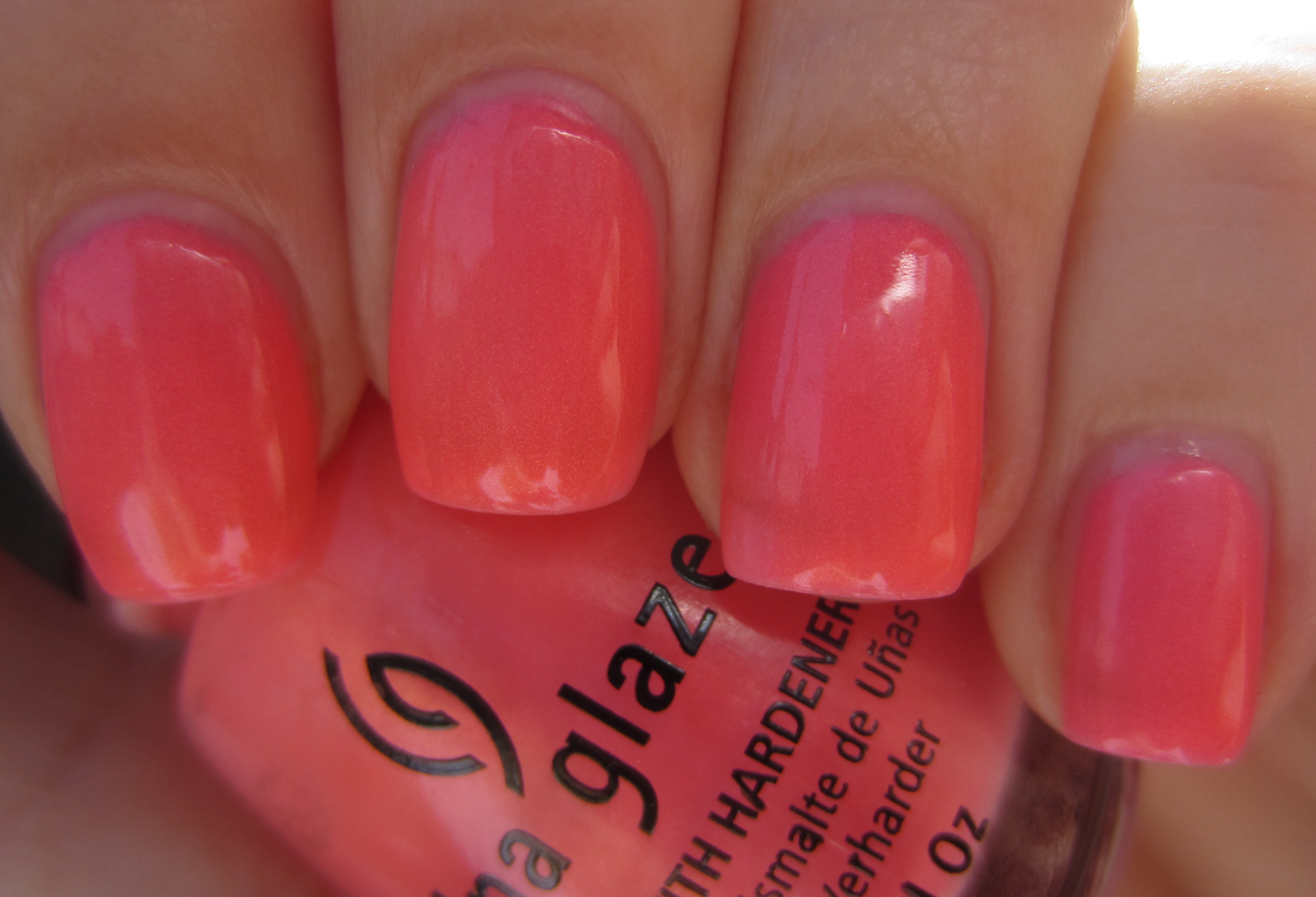 Pink Plumeria swatch (backlit)