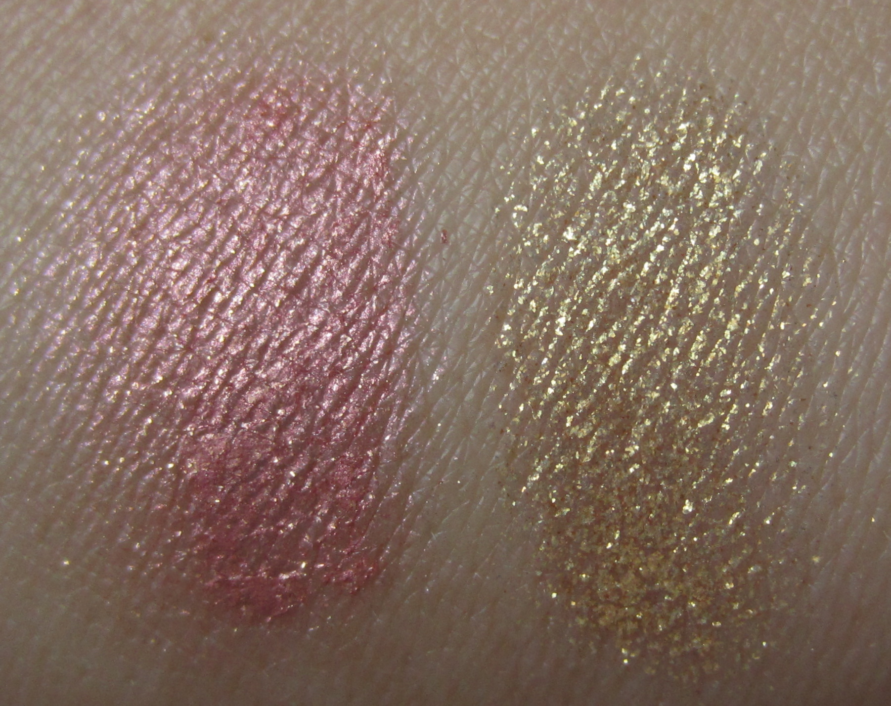 Chanel Vision & Abstraction swatches (indoors)