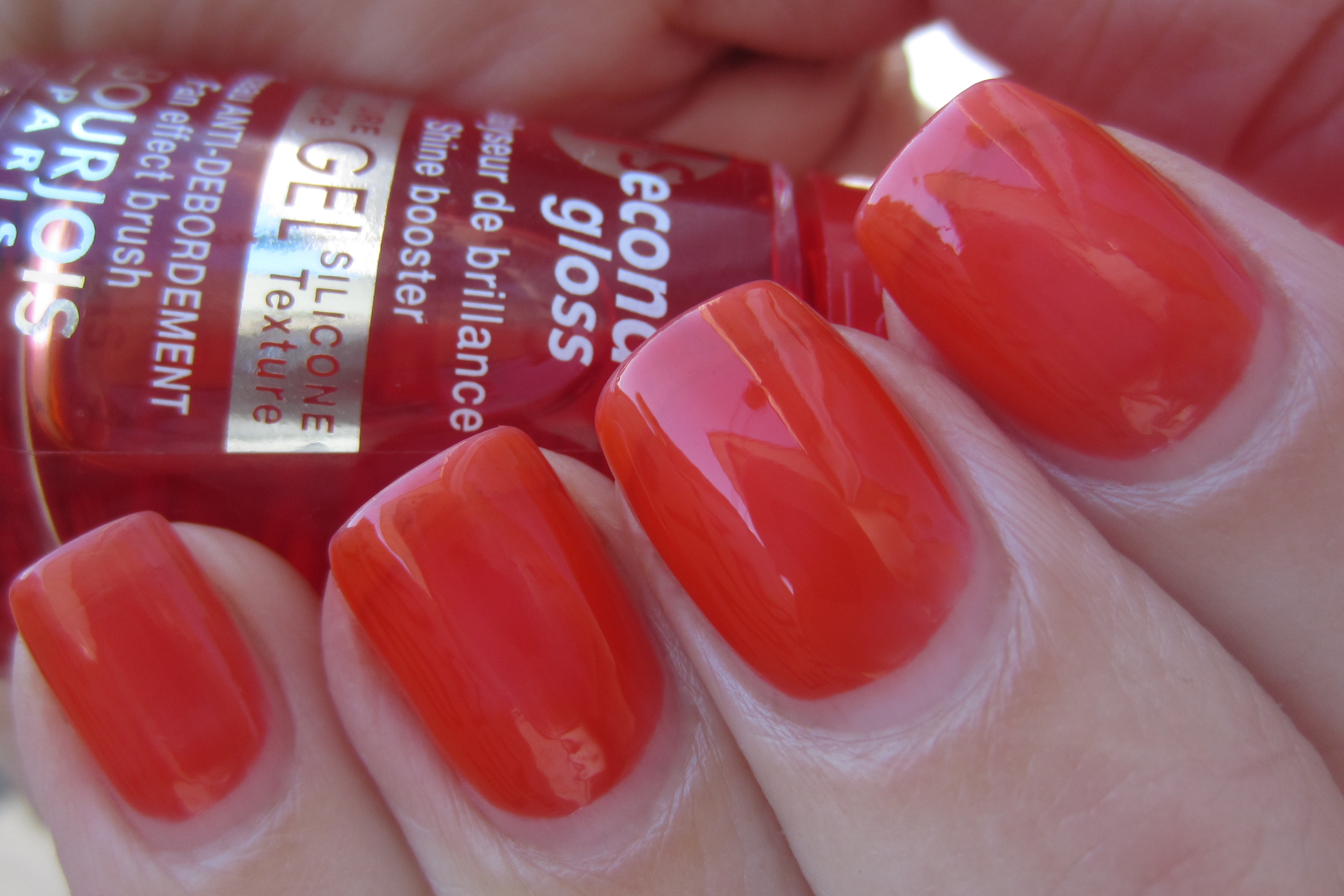 Bourjois Grenadine Tonic swatch (2 coats/indoors)