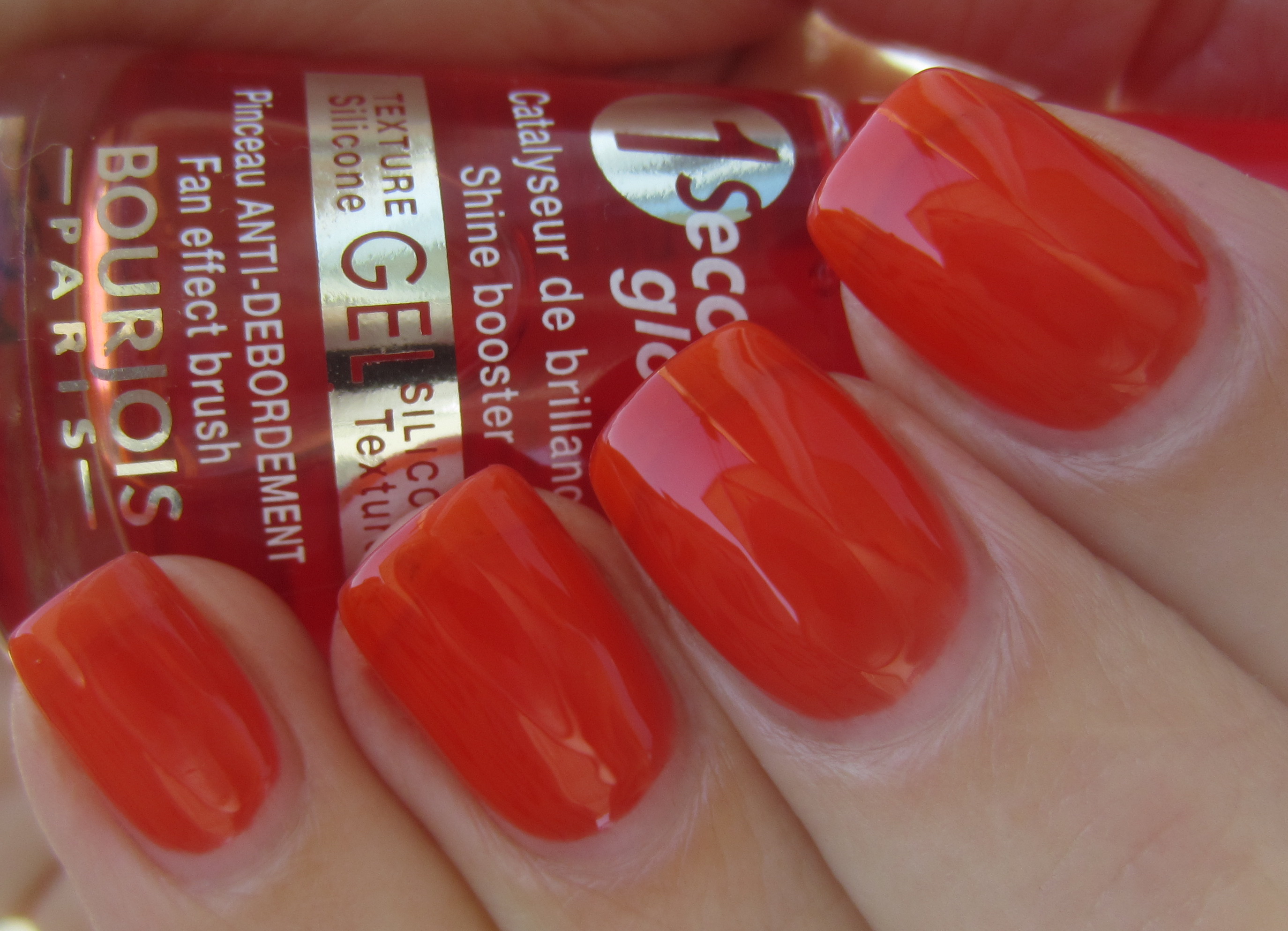 Bourjois Grenadine Tonic swatch (3 coats/indoors)