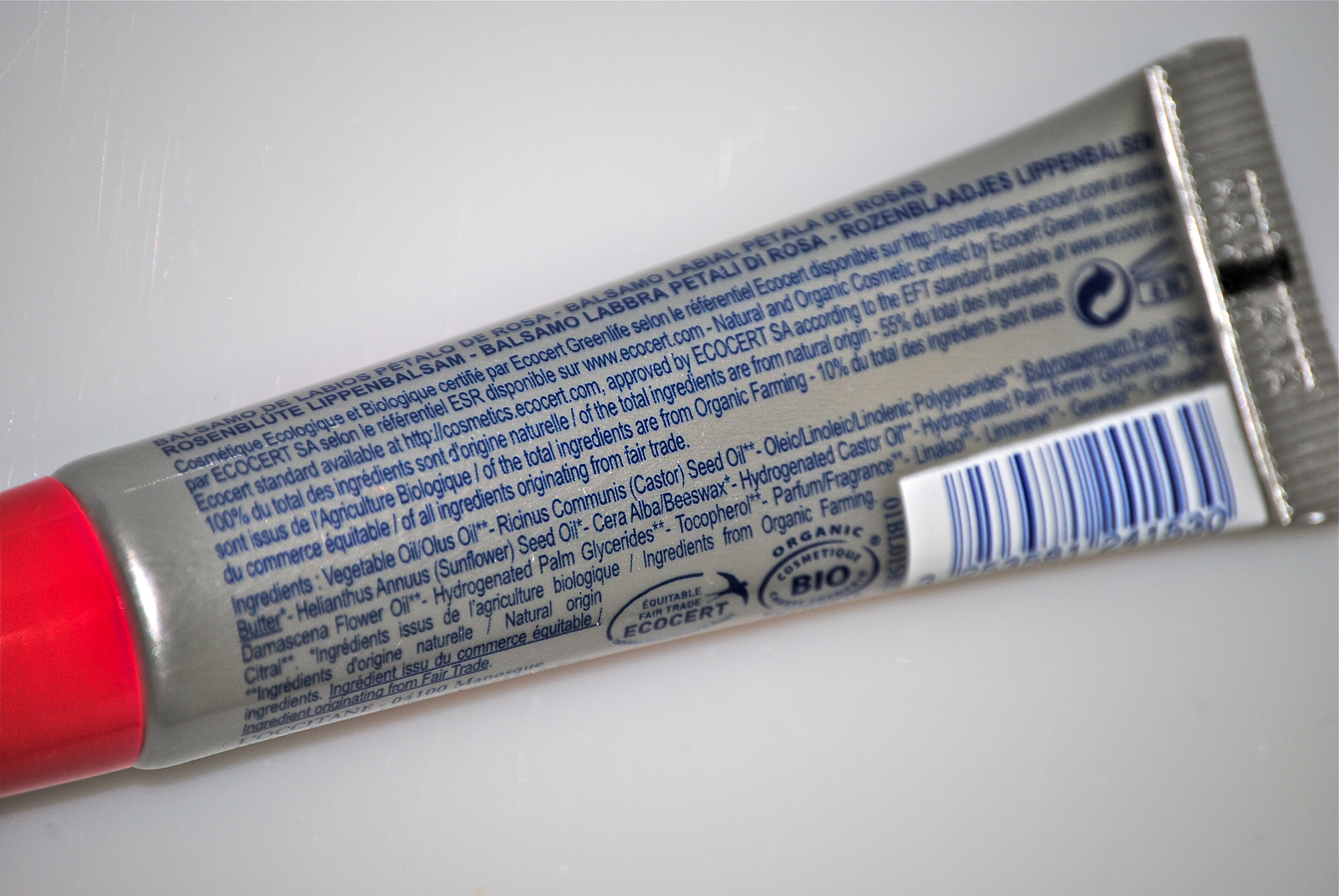 Rose Petals Lip Balm (label)
