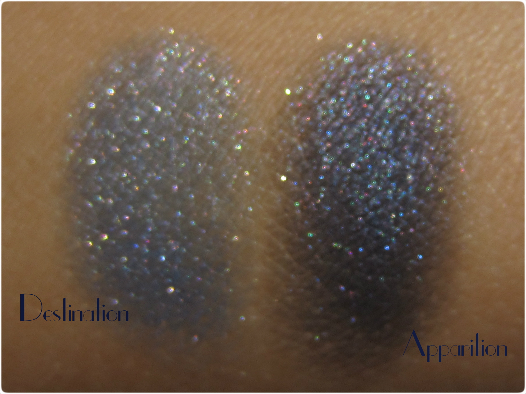 Chanel Destination & Apparition swatch new (blurred)