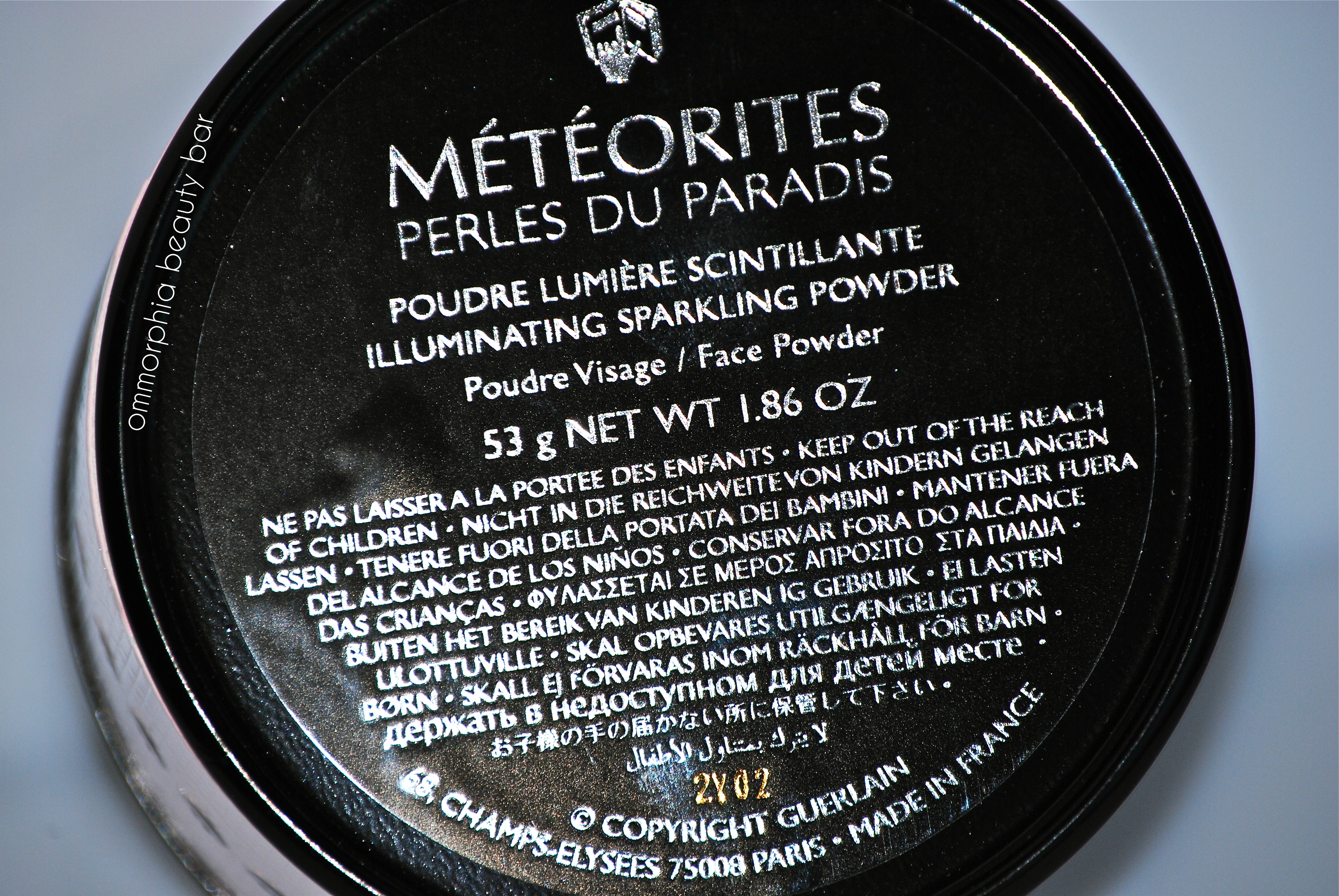 Guerlain Perles du Paradis box label