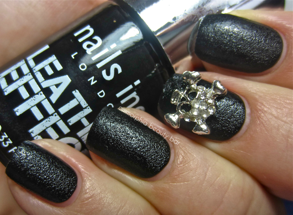 nails inc. Leather Effect ‘Bling it on Rebel’ ommorphia beauty bar