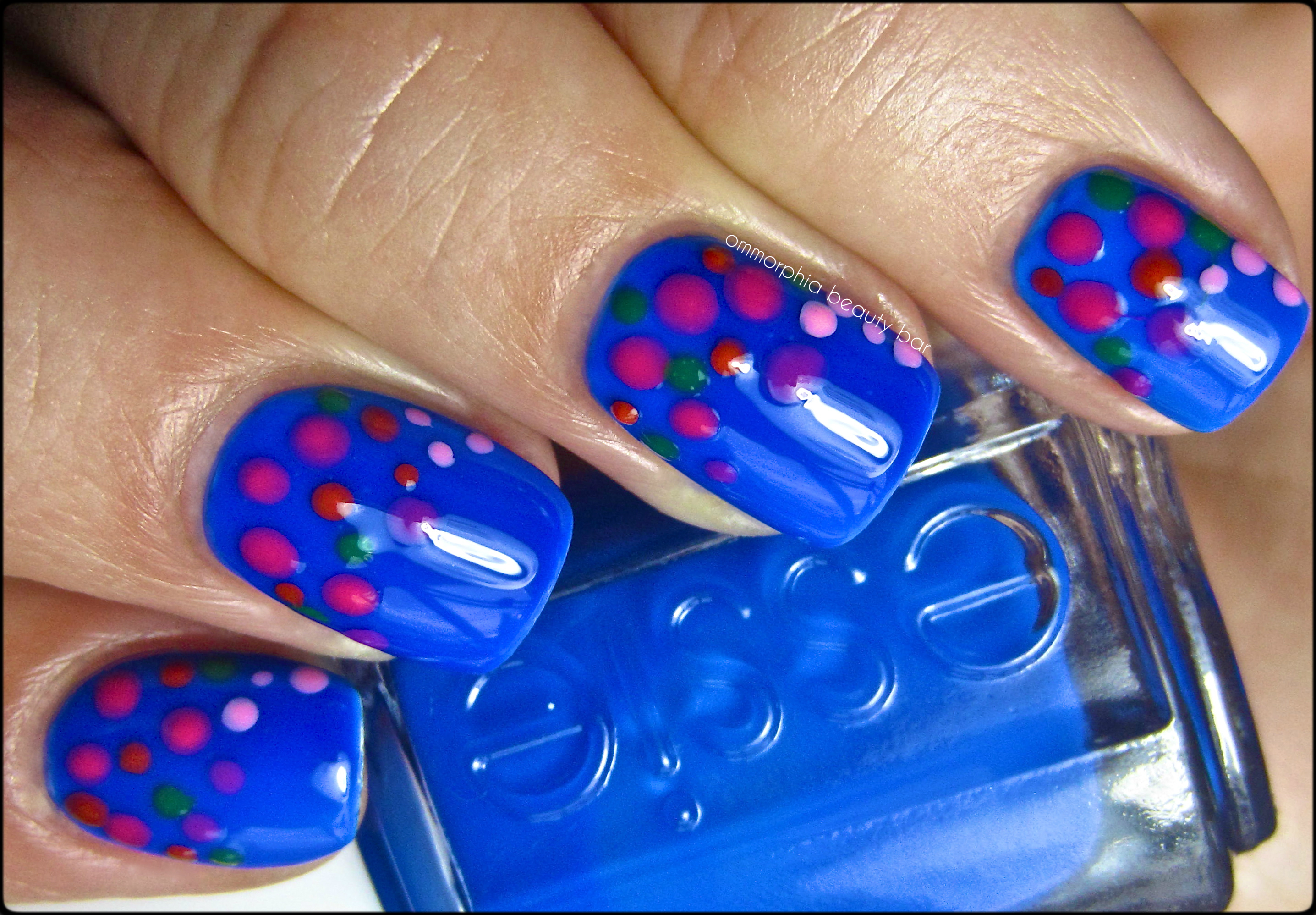 Essie Bouncer It's Me dotted swatch 2