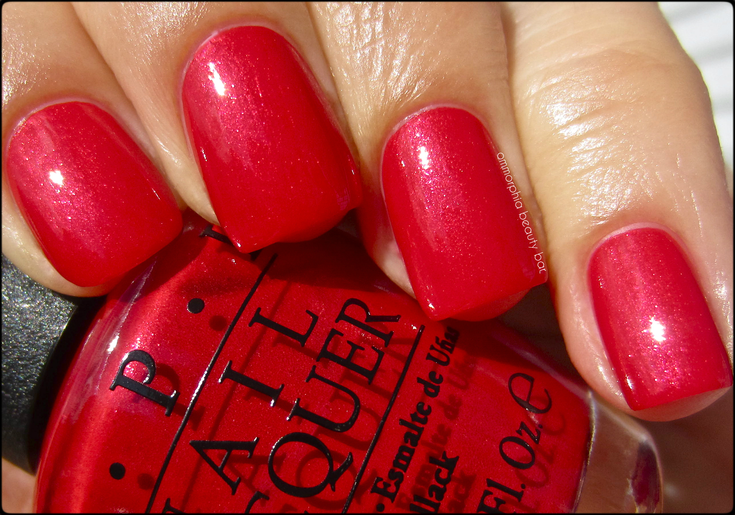 OPI Innie Minnie Mightie Bow swatch 2