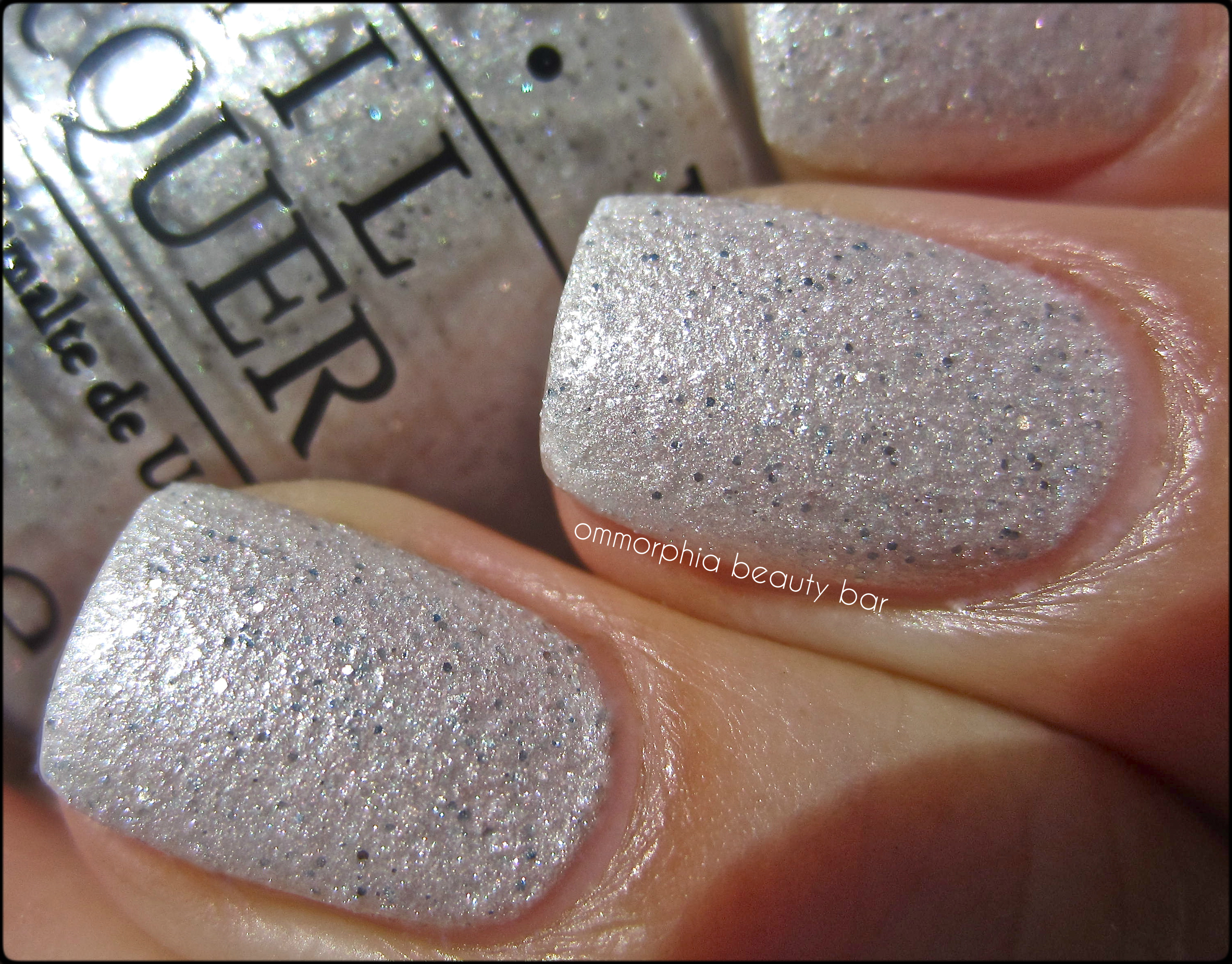 OPI Solitaire swatch macro