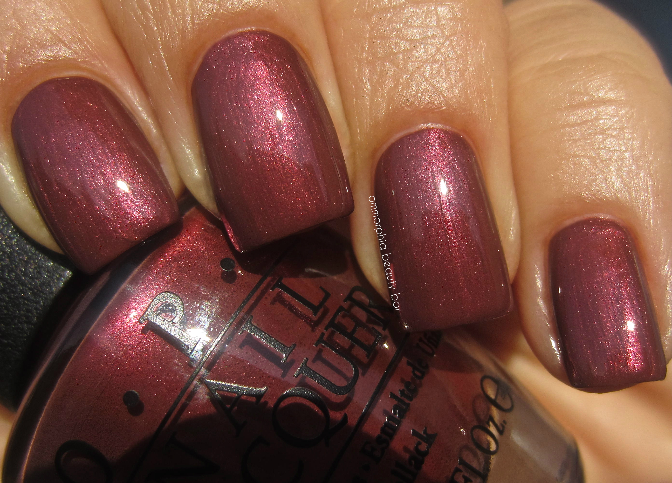 OPI I Knead Sour Dough swatch 2