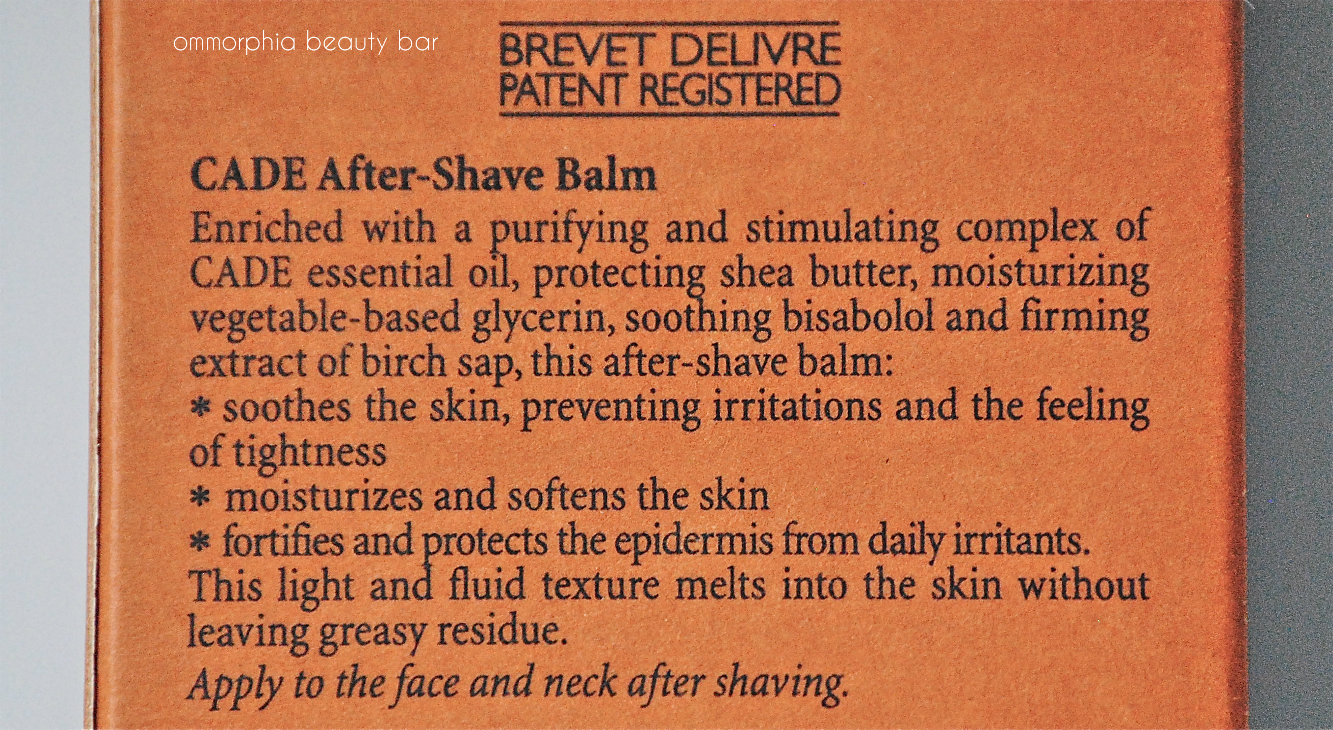 L'Occitane Cade After-Shave Balm info 2