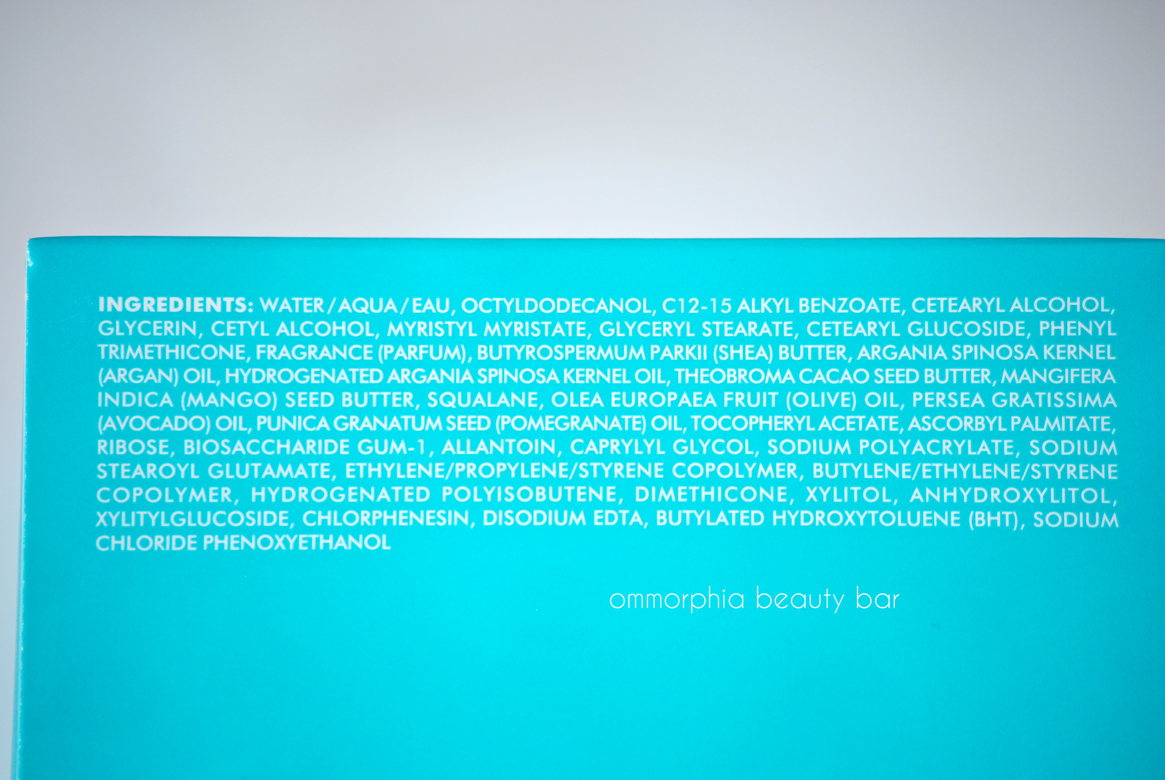 Moroccanoil Body Butter ingredients