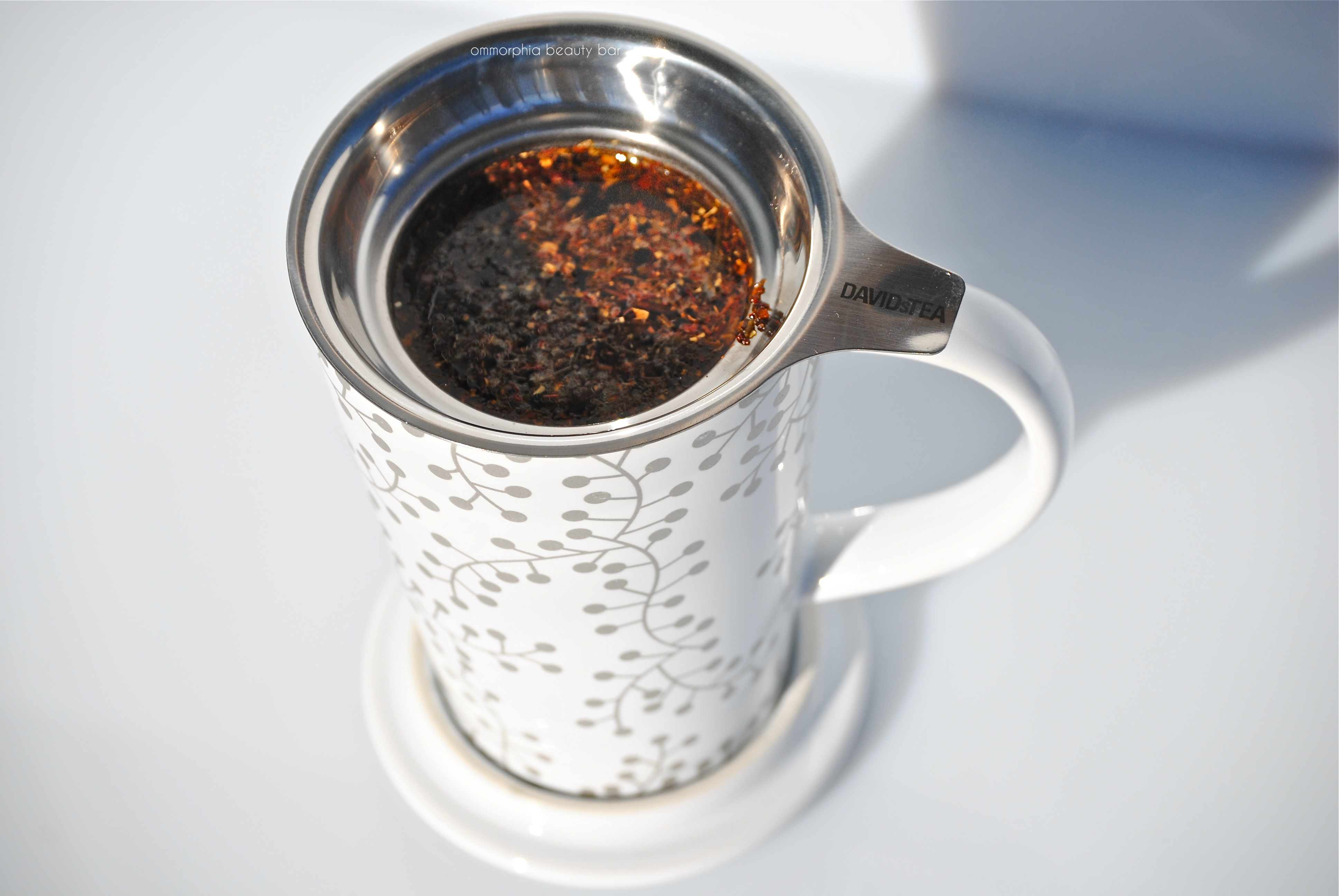 David's Tea Holiday mug & tea