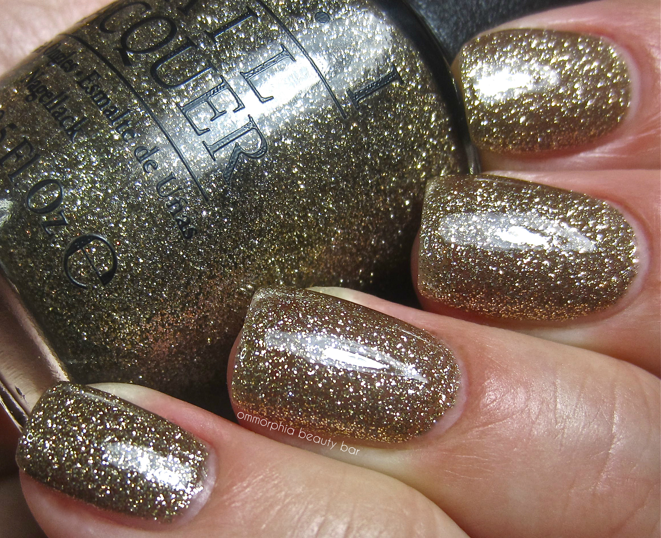 OPI All Sparkly and Gold swatch