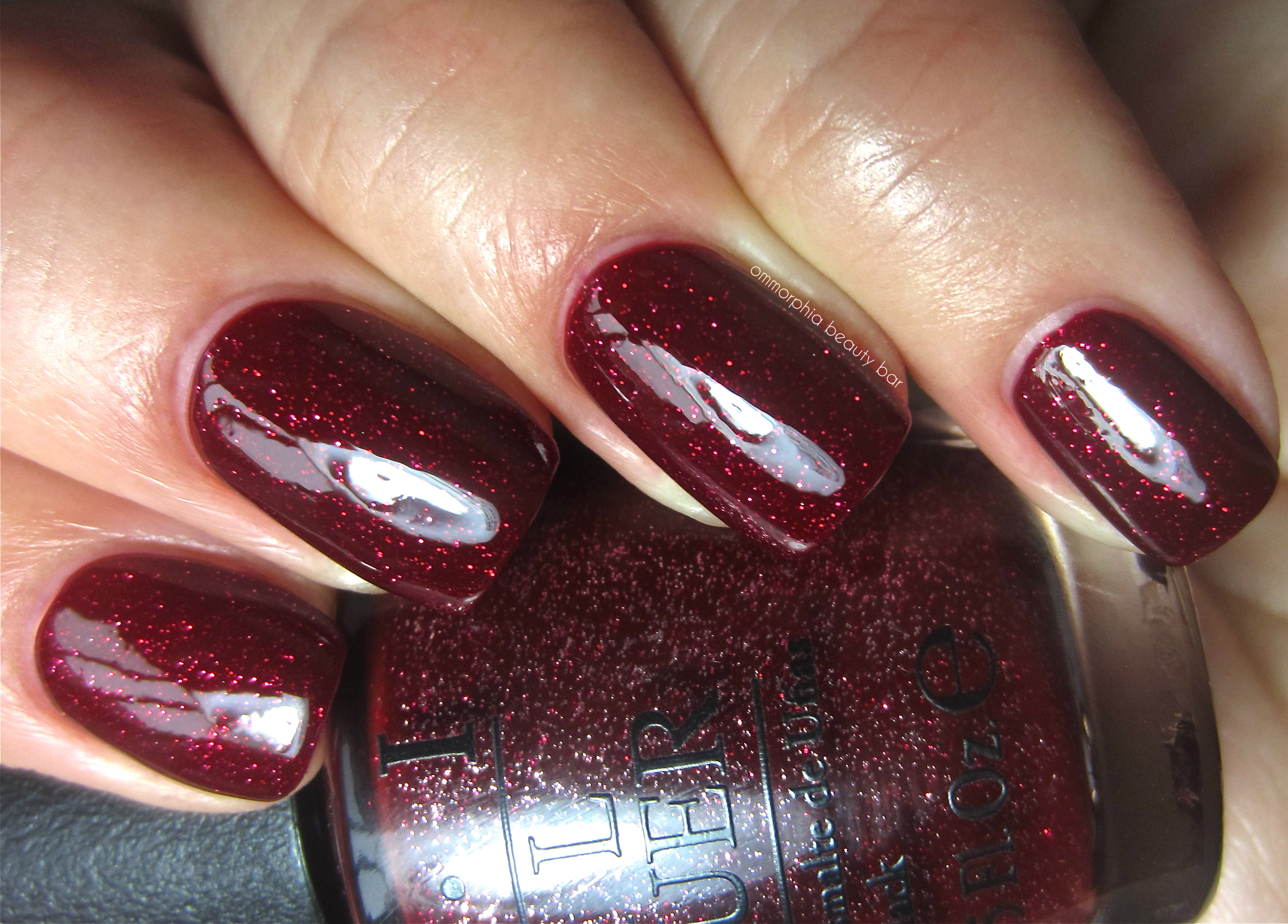 OPI Underneath the Mistletoe swatch 2