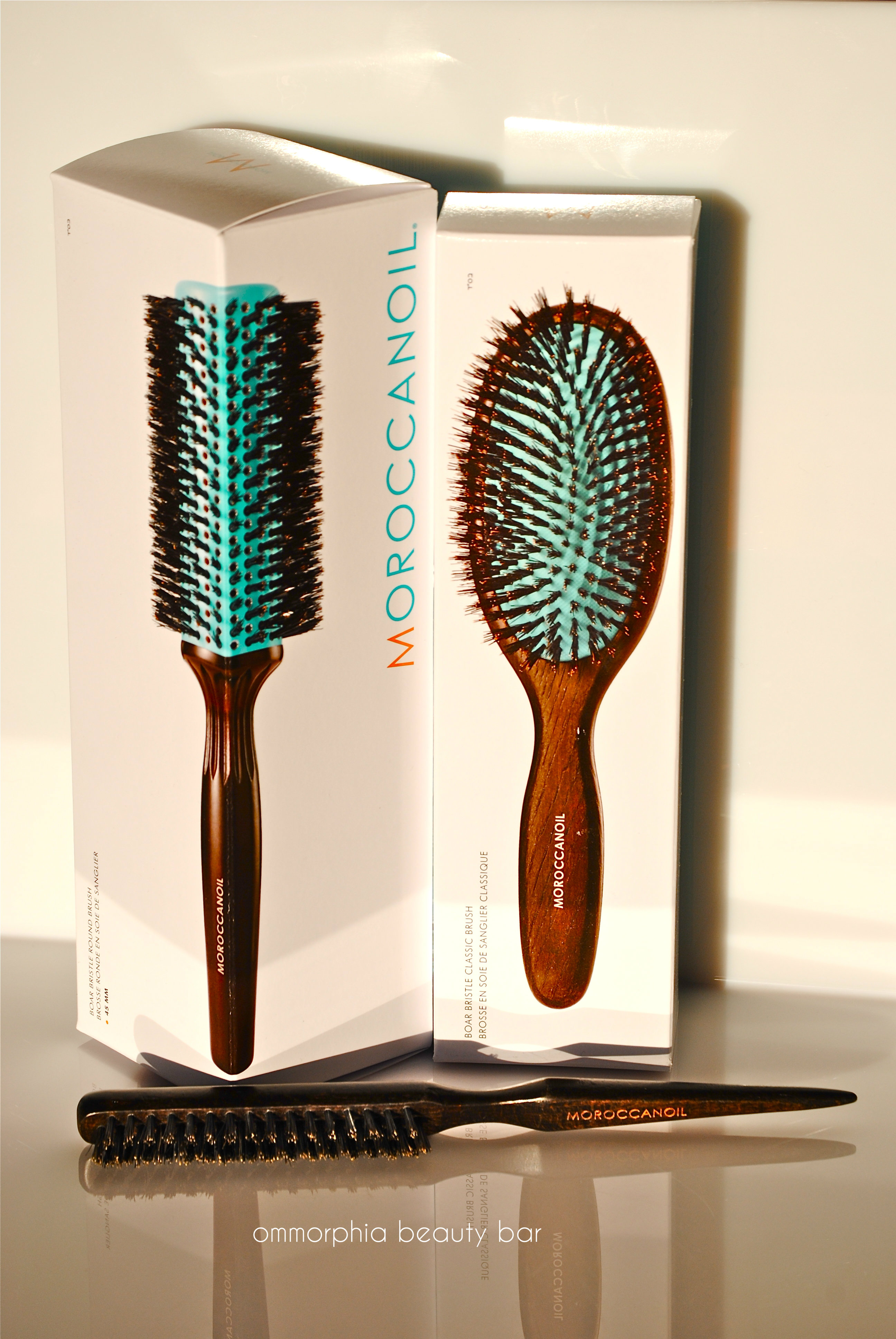 Moroccanoil hair brushes boxed