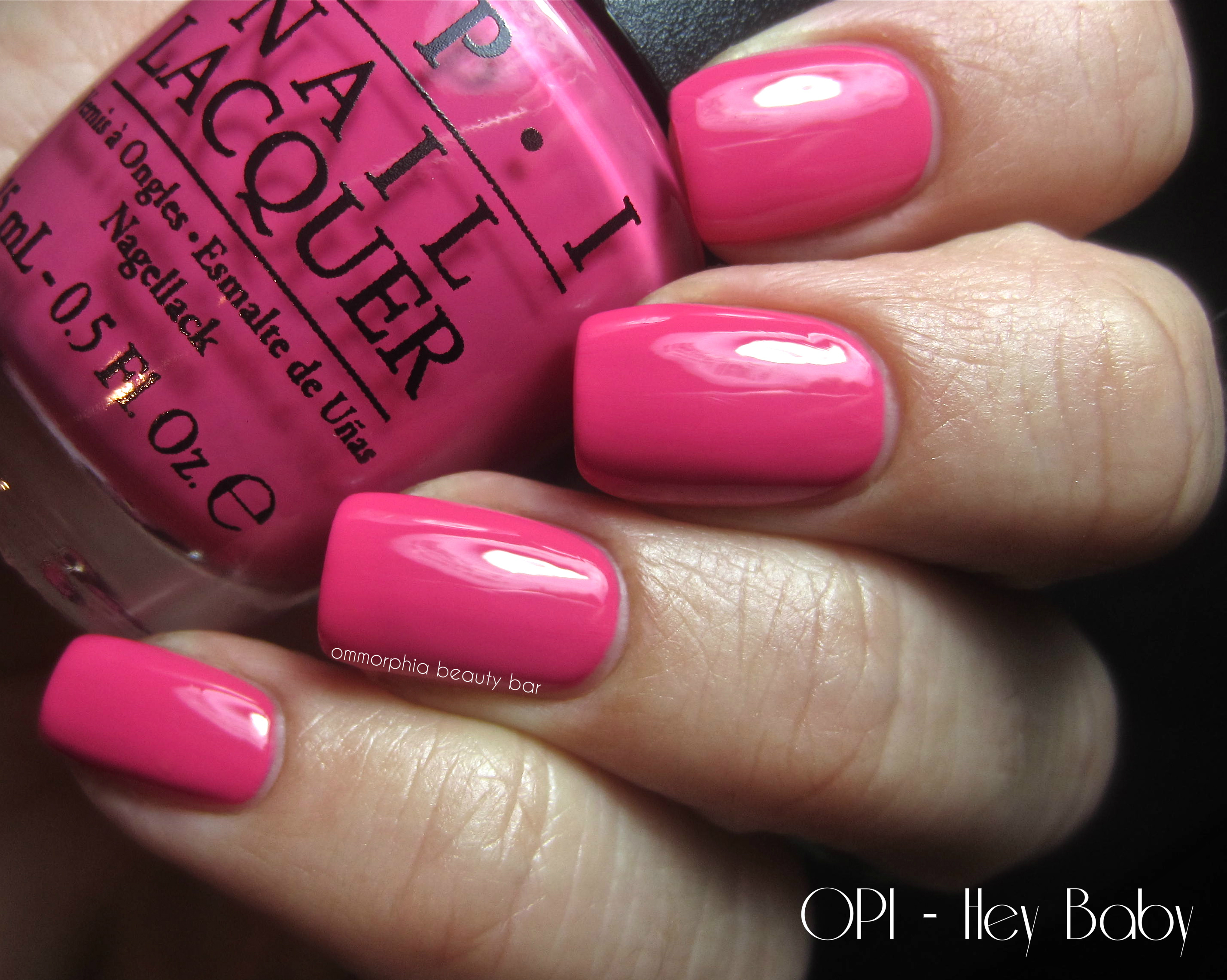 OPI Hey Baby swatch 2