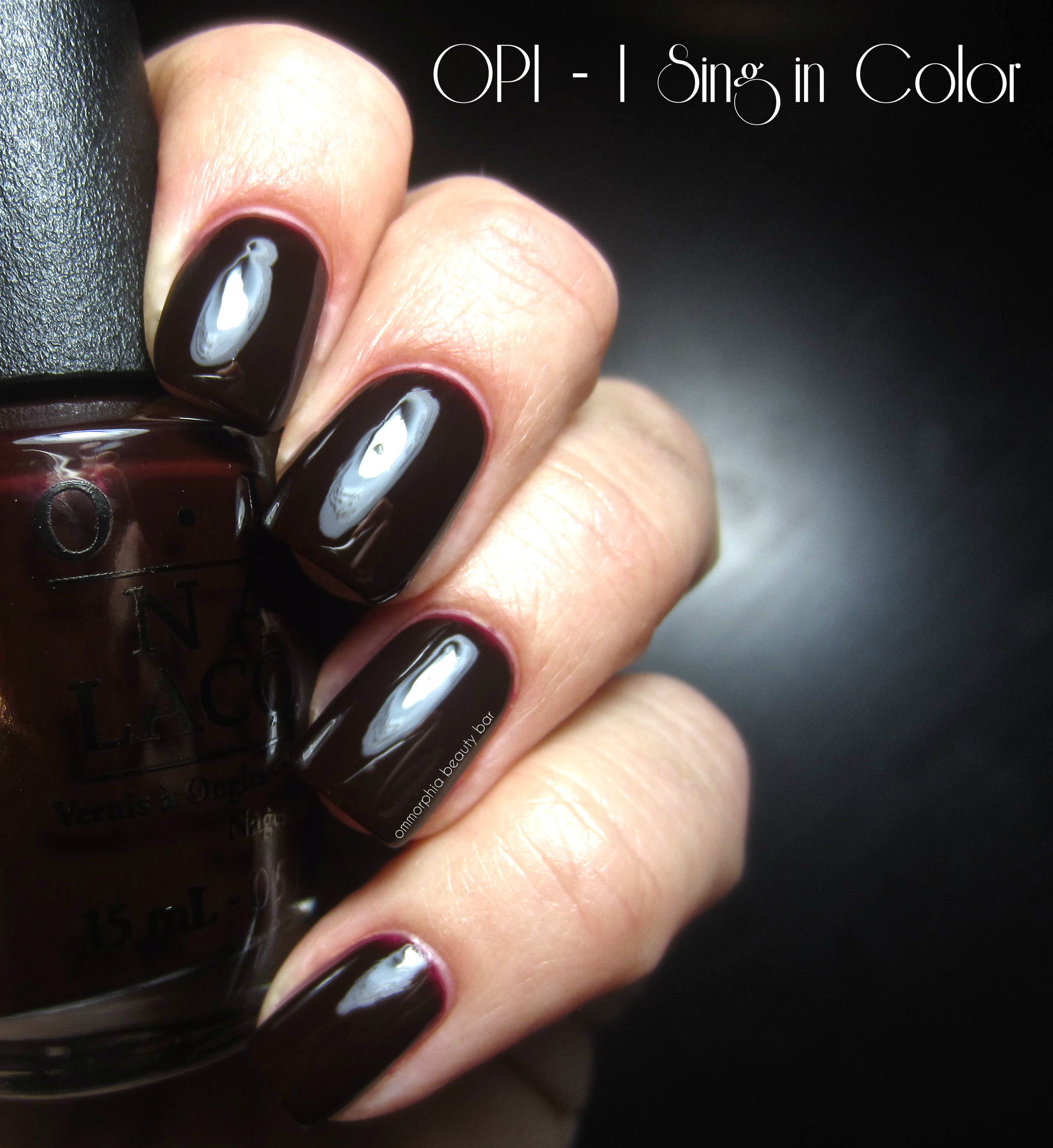 OPI I Sing in COlor swatch 2