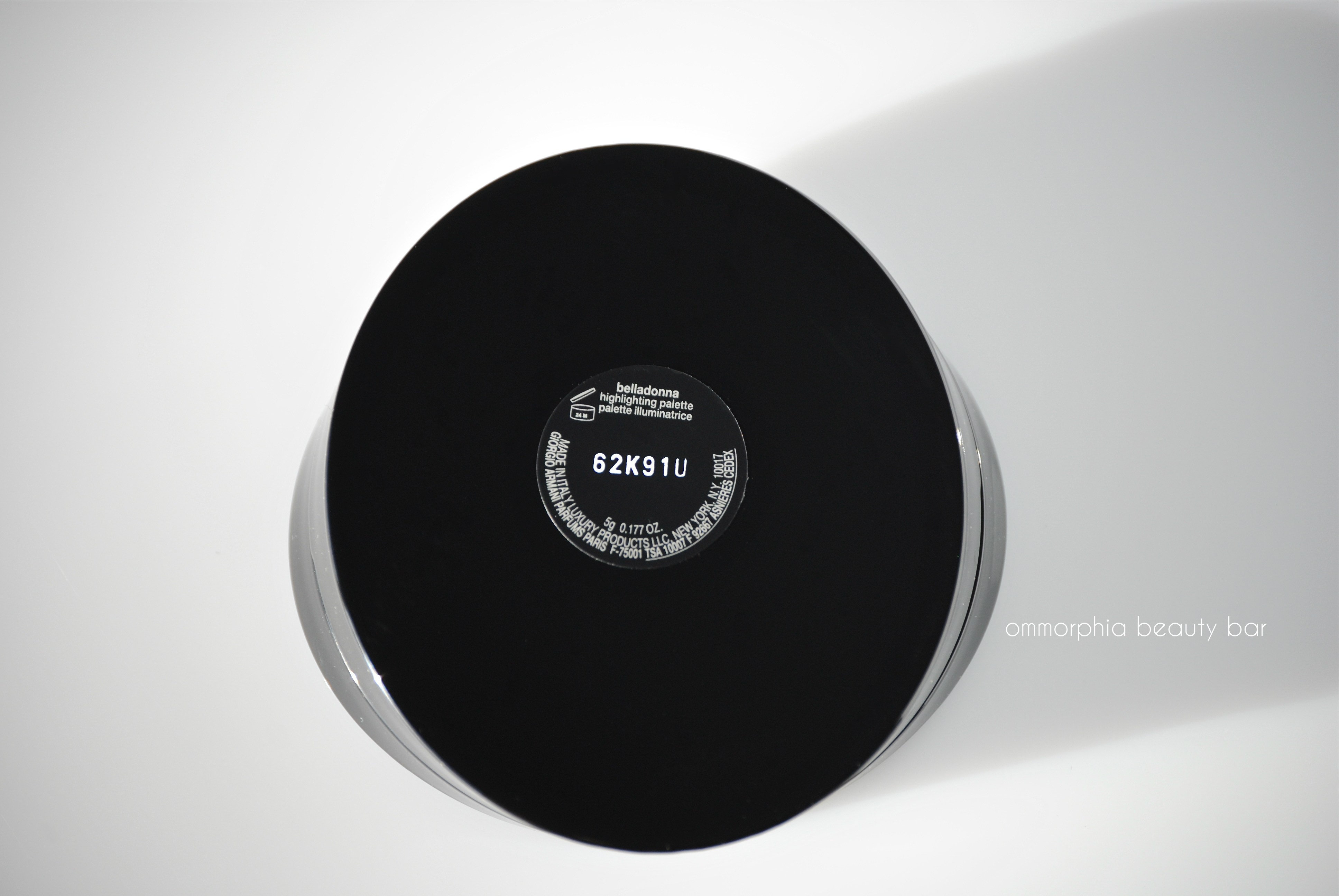 GA Belladonna label
