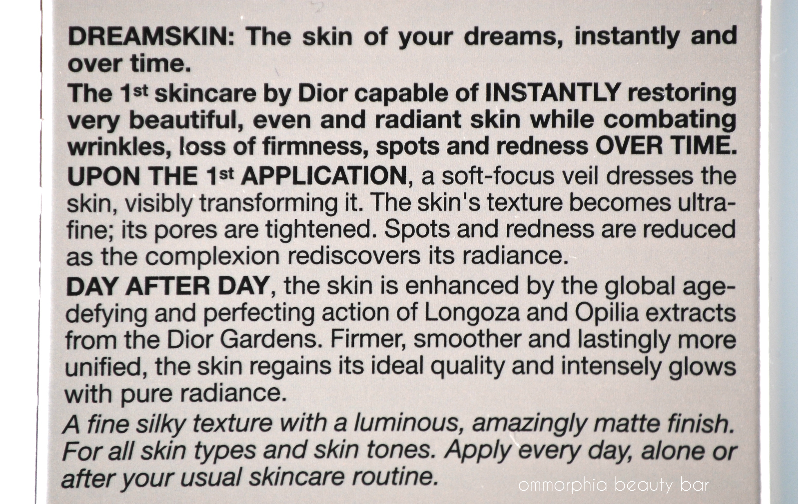 Dior Dream Skin info
