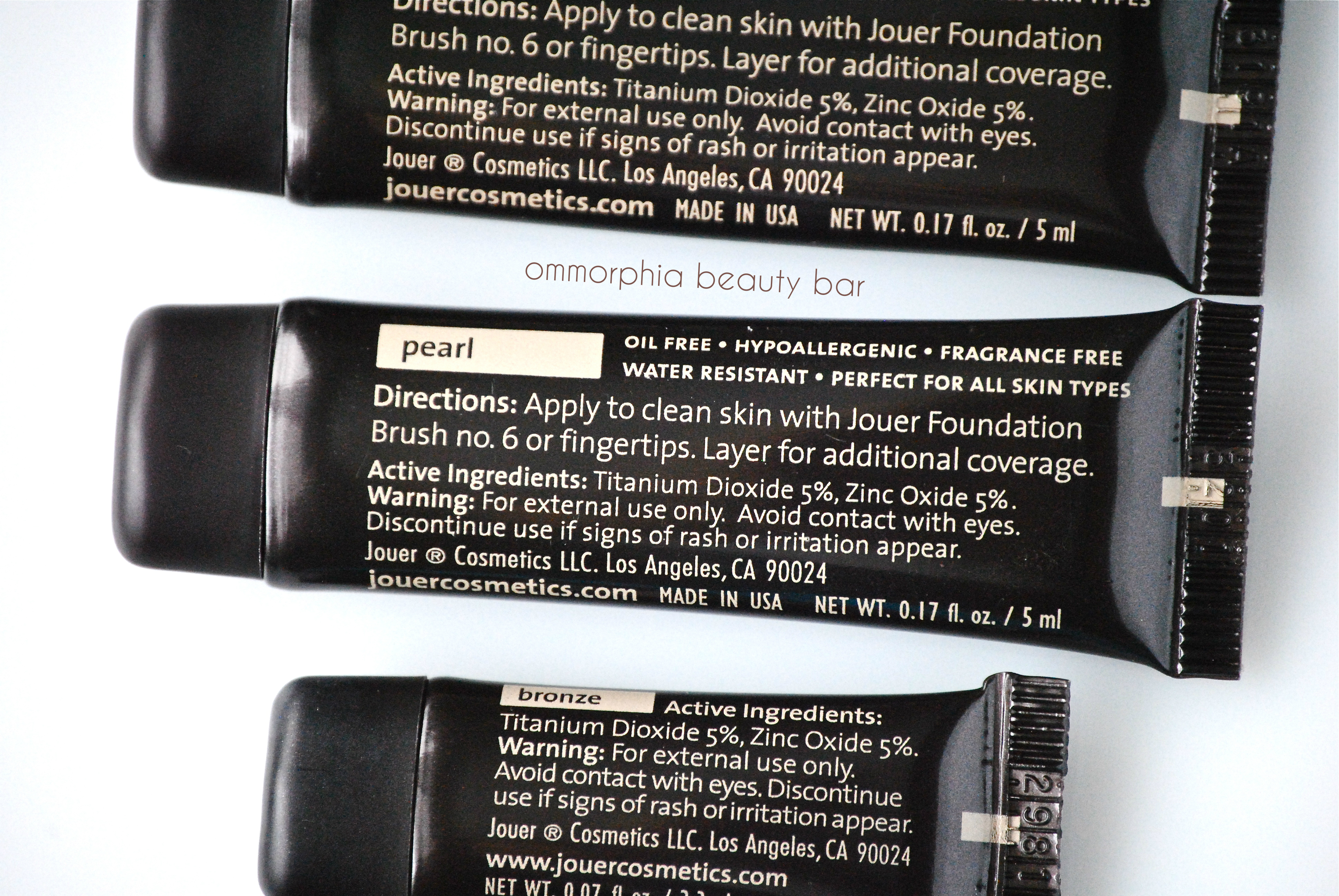 Jouer Luminizing Moisture Tint ingredients