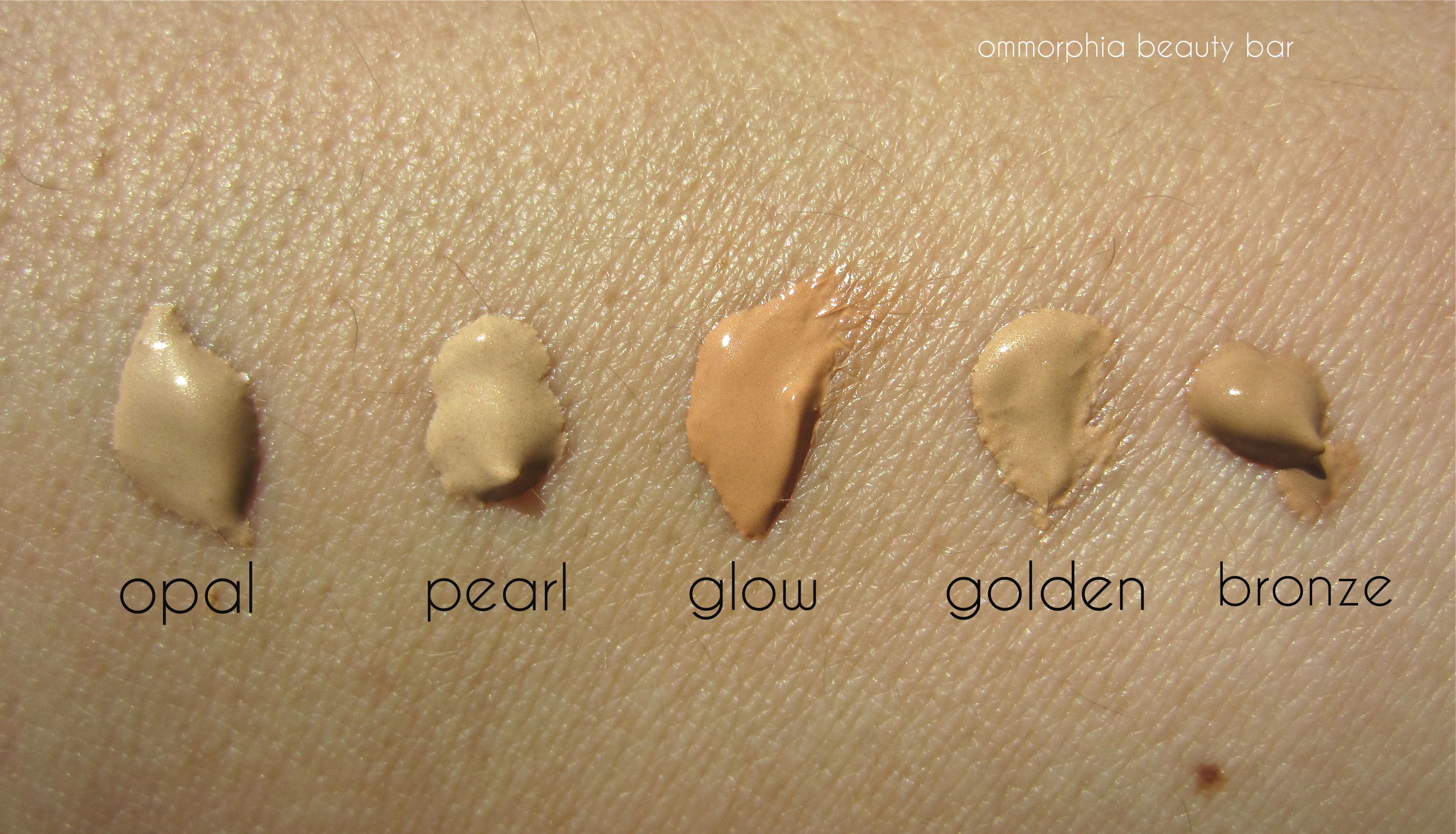 Jouer Luminizing Tint swatches